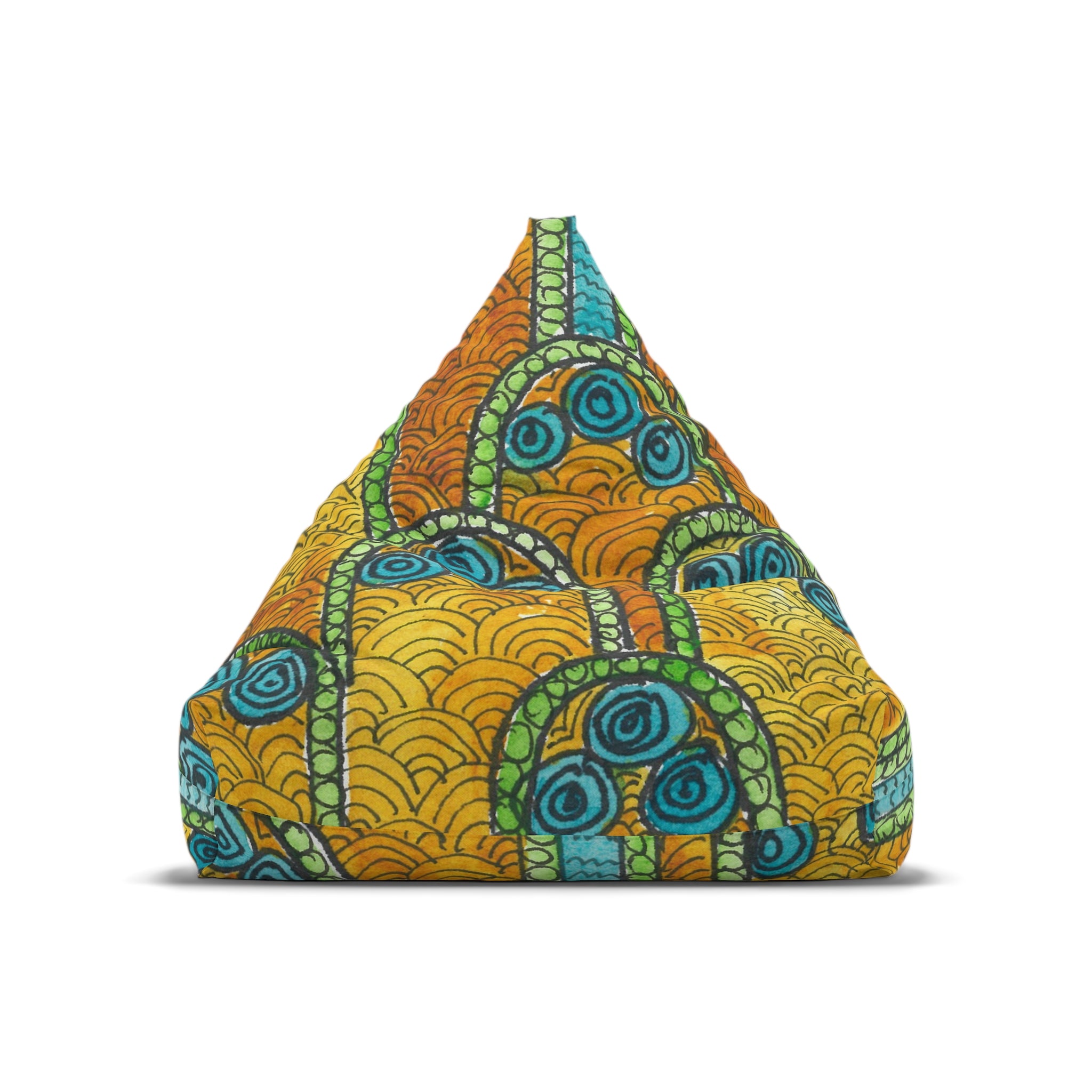Bean Bag Chair Covers For Indoor & Outdoor - 2 Sizes - Exciting Abstract Design #87 Belgrade Impressions - Serbia
