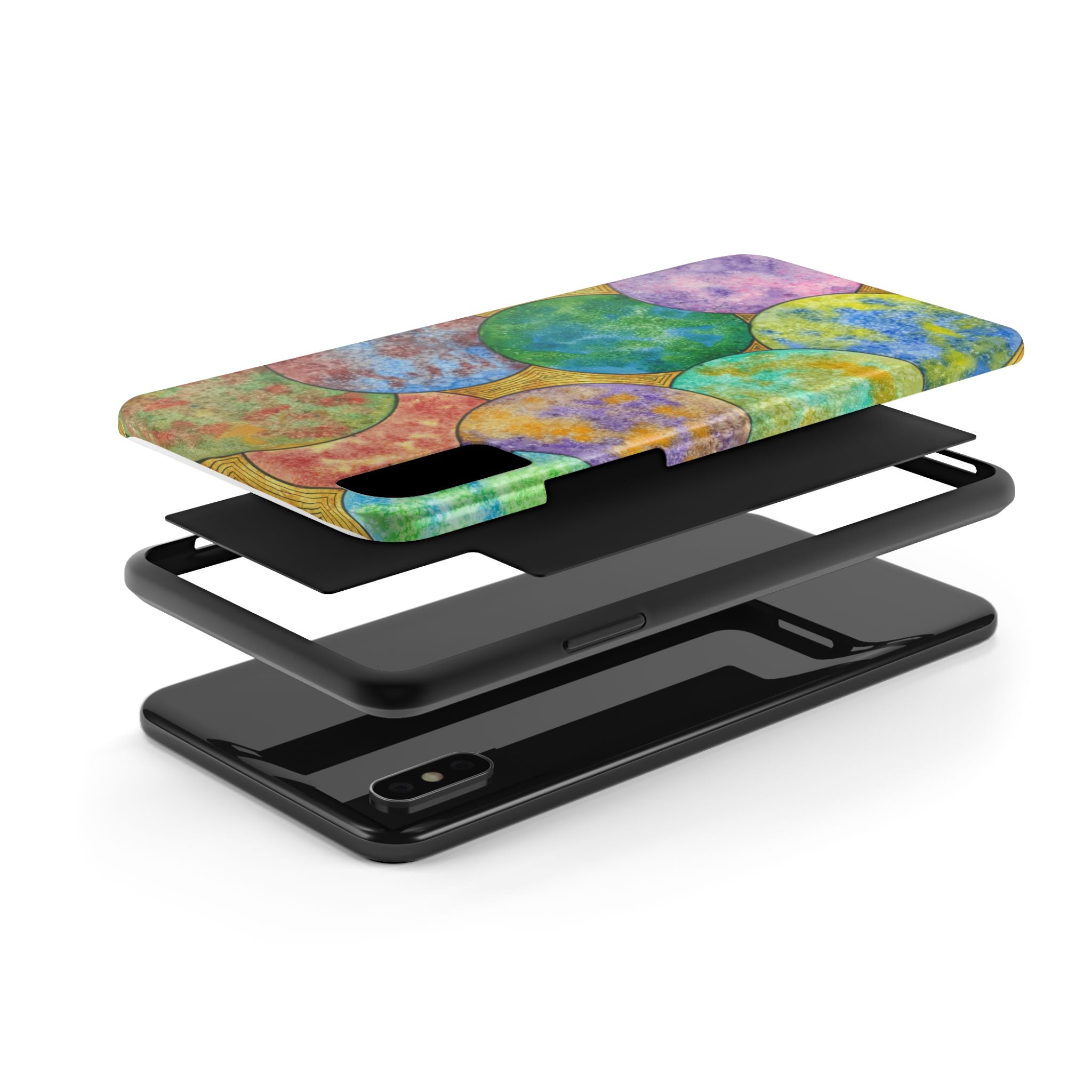 Tough Phone Case - All iPhones and Samsung Galaxys - Exciting Abstract Design #61 Worlds Apart