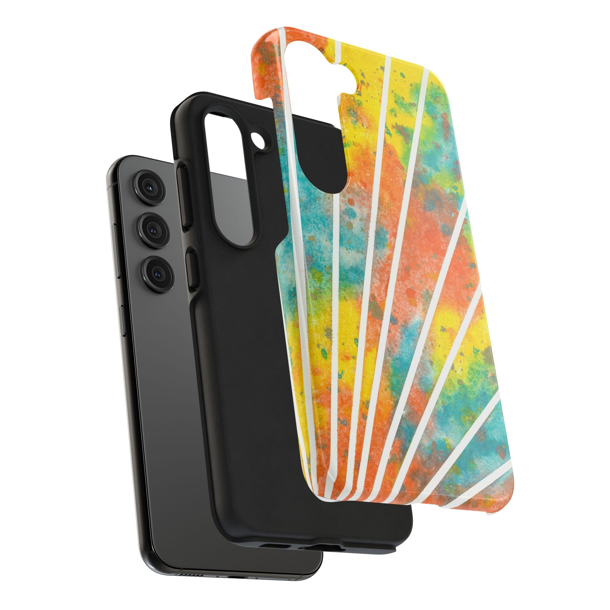 Tough Phone Case - All iPhones and Samsung Galaxys - Exciting Abstract Design #101 Your Energy Radiates