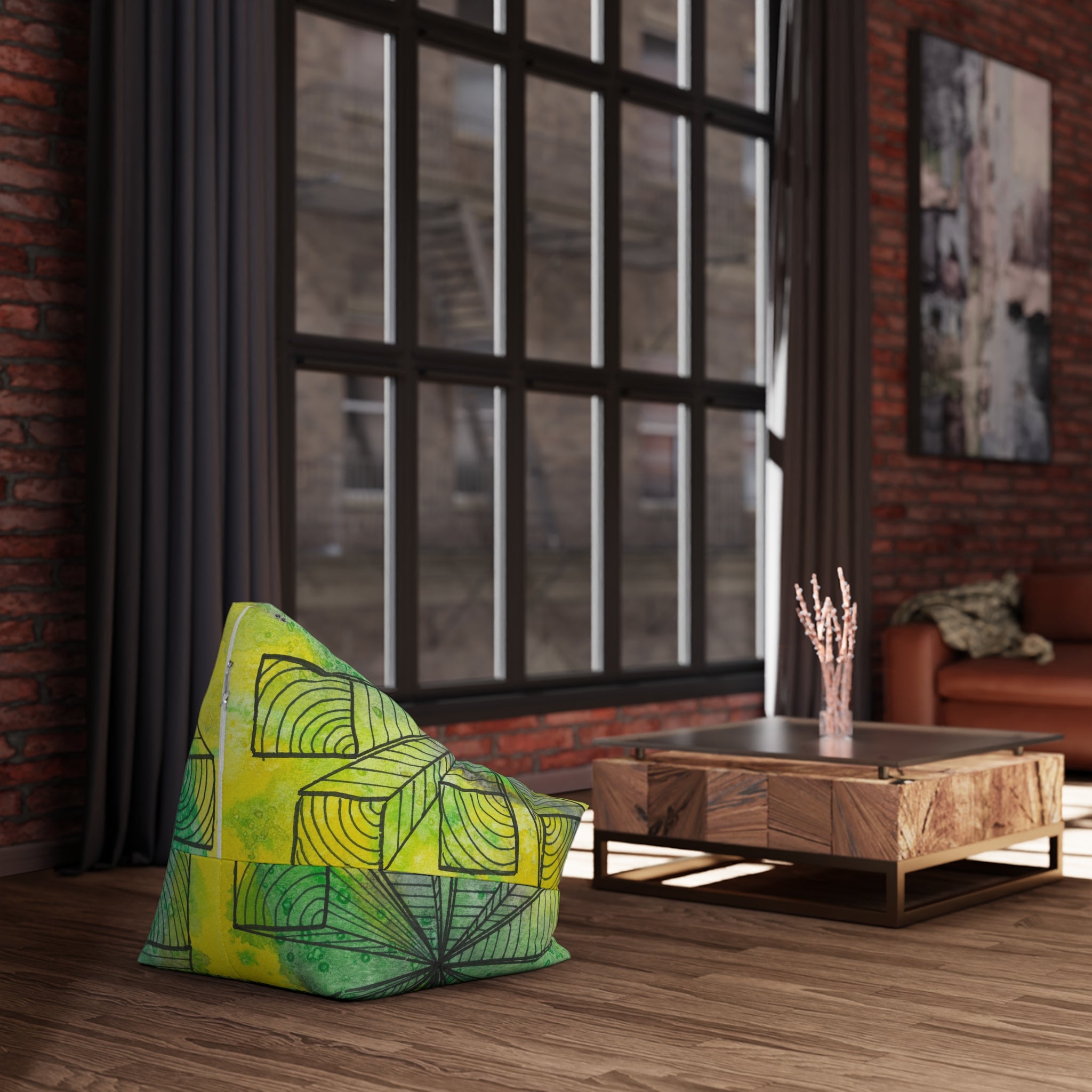 Bean Bag Chair Covers For Indoor & Outdoor - 2 Sizes - Exciting Abstract Design #89 The Wayseers