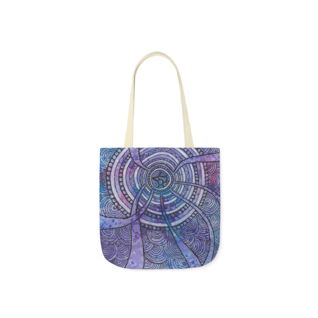 Canvas Tote Bags, Colourful Abstract Designs, 5-Color Straps, 3 Sizes.  For Family and friends or a Special Gift #56 The Way Home