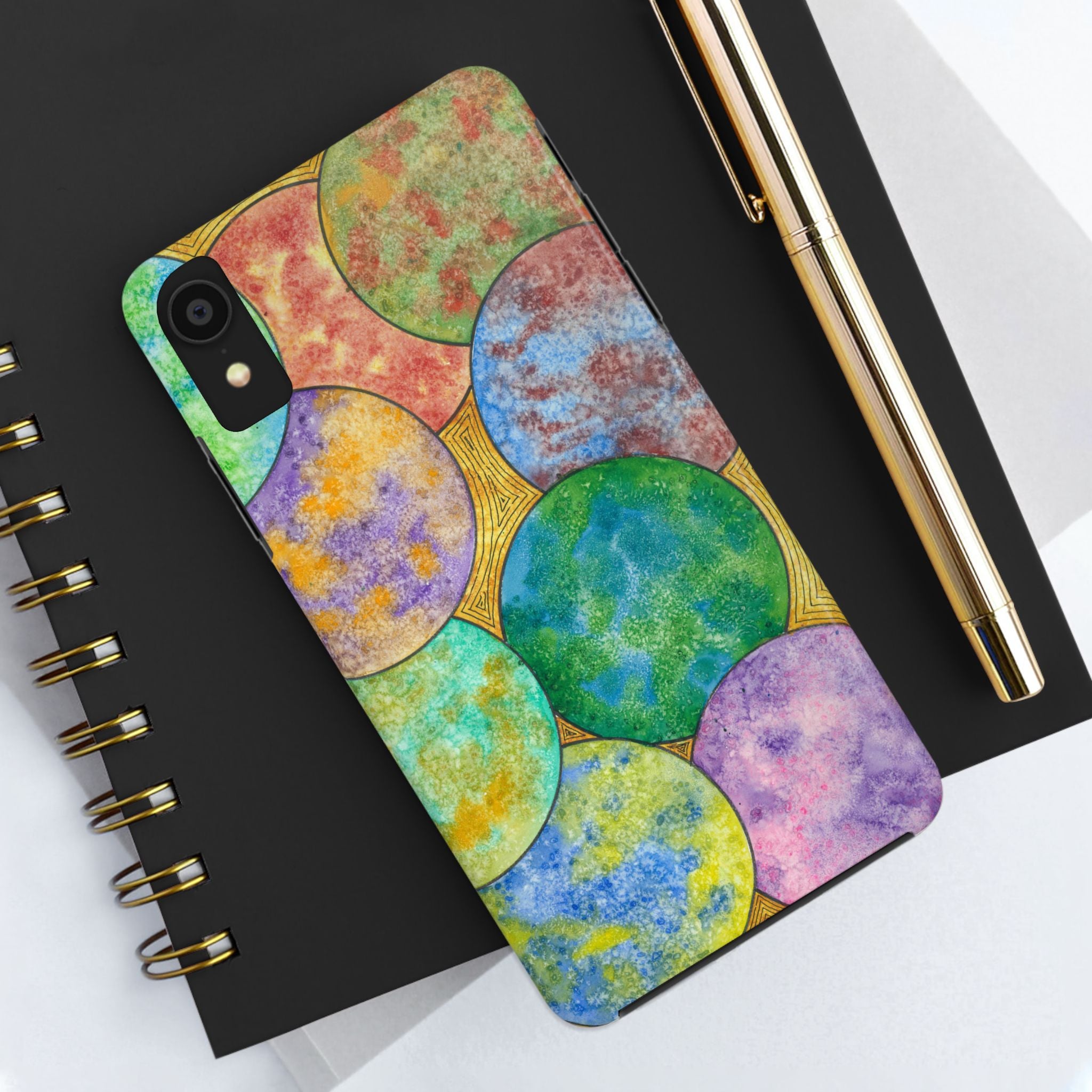 Tough Phone Case - All iPhones and Samsung Galaxys - Exciting Abstract Design #61 Worlds Apart