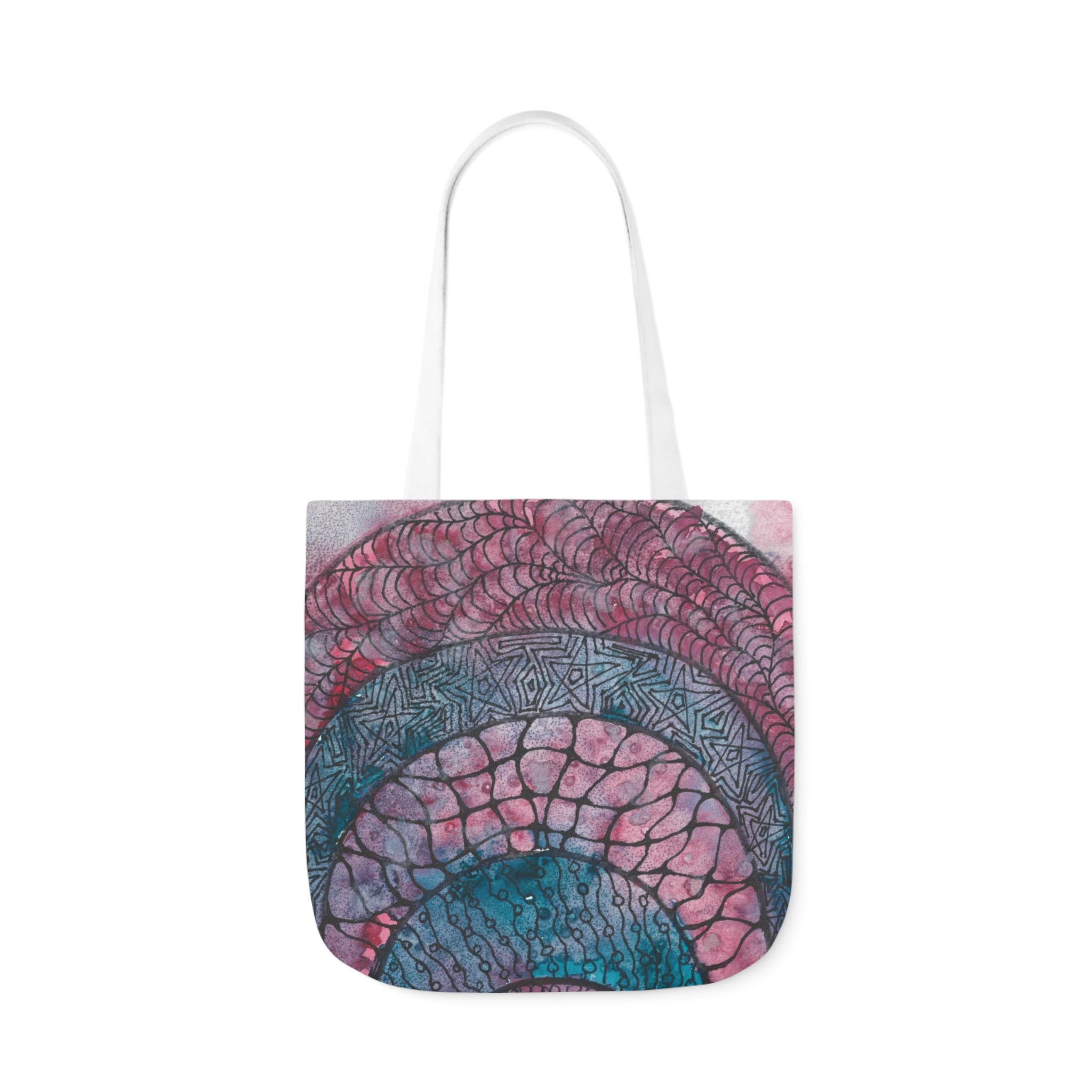 Canvas Tote Bags, Colourful Abstract Designs, 5-Color Straps, 3 Sizes.  For Family and friends or a Special Gift #92 The Goddess Lives