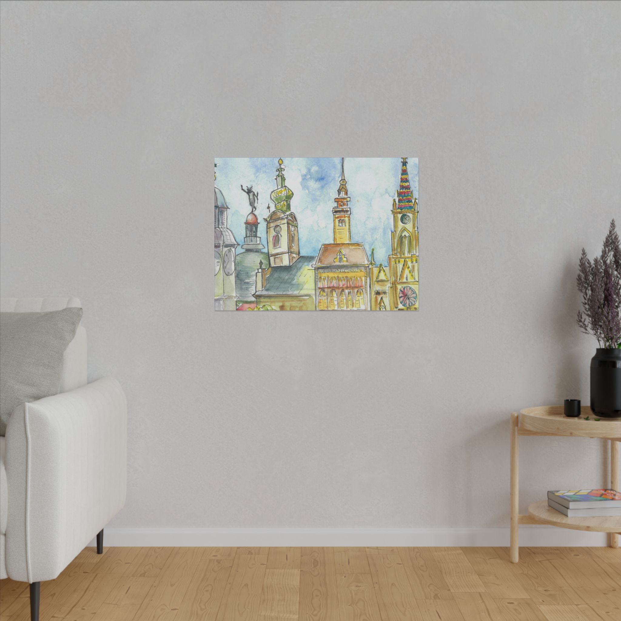 Large Colourful Wall Art, Canvas Prints, For Office, Bedroom or Living Room, or Special Gift #95 Beautiful Novi Sad - Serbia