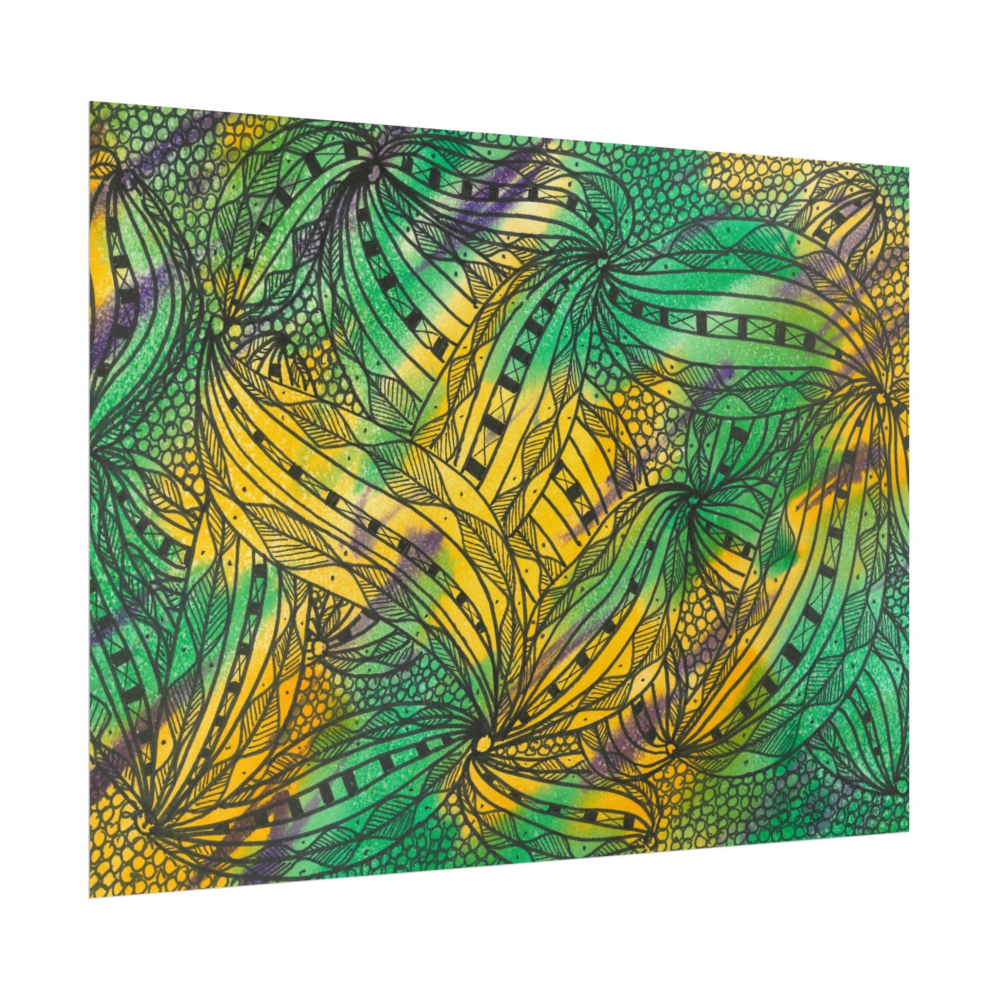 Large Colourful Wall Art, Posters & Prints, For Office, Bedroom or Living Room, or Special Gift #37 Shubbery!