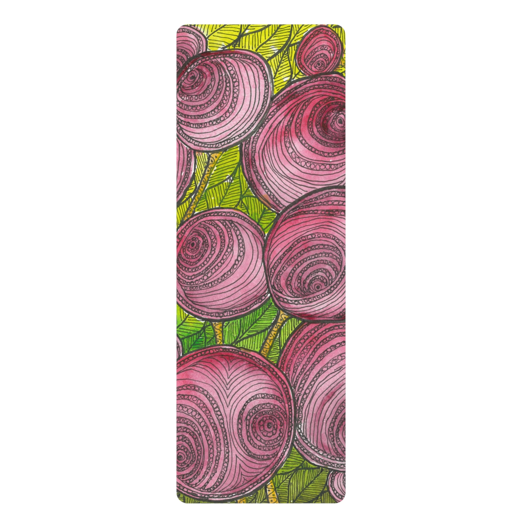 Yoga Mats and Gym Mats. Colourful Abstract Designs. Perfect for Home, Yoga or Gym Class, or a Special Gift #9 Spaced Blossoms