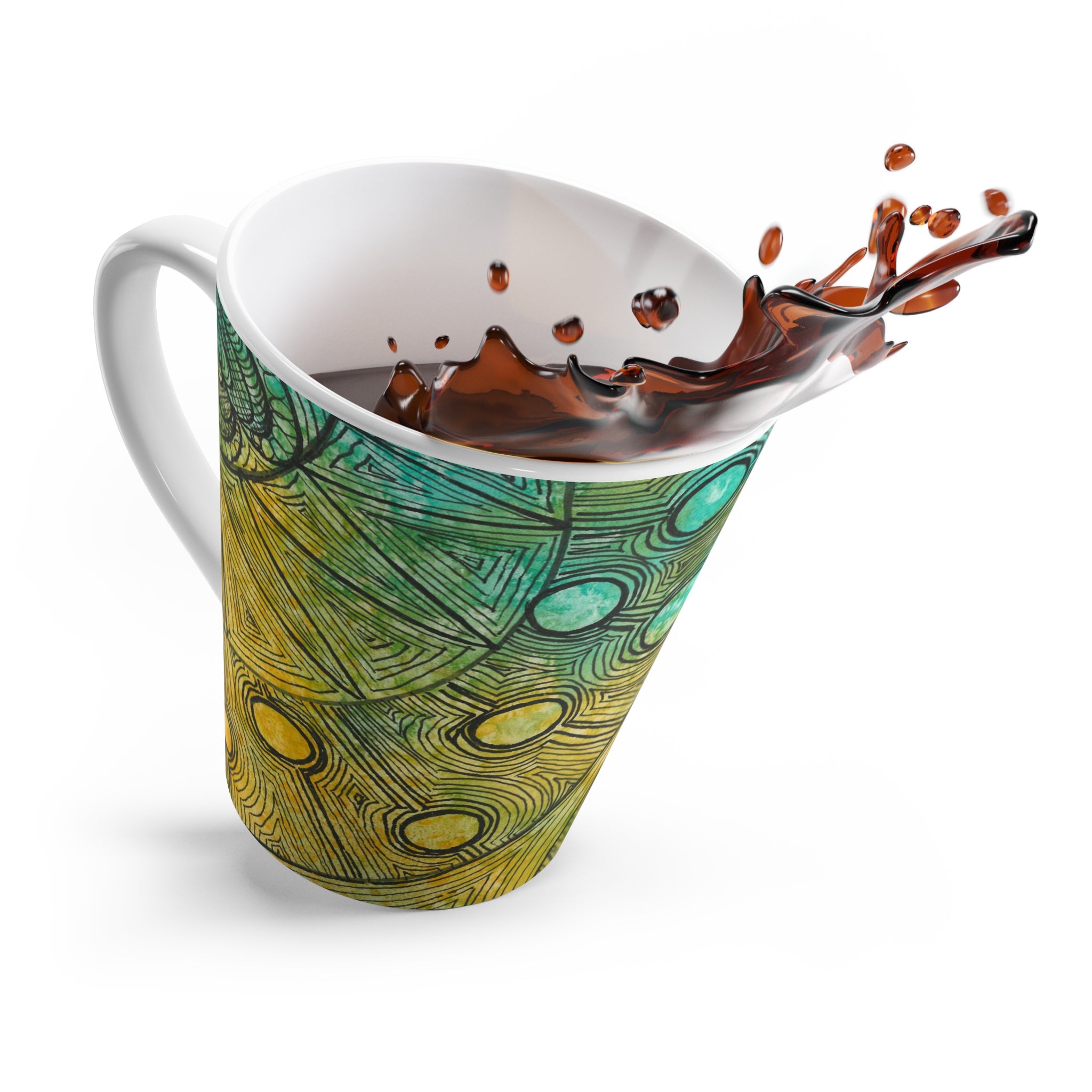 Coffee Mugs and Cups. Colourful Abstract Designs. Perfect for Home, Office or Special Gift #27 Come What May