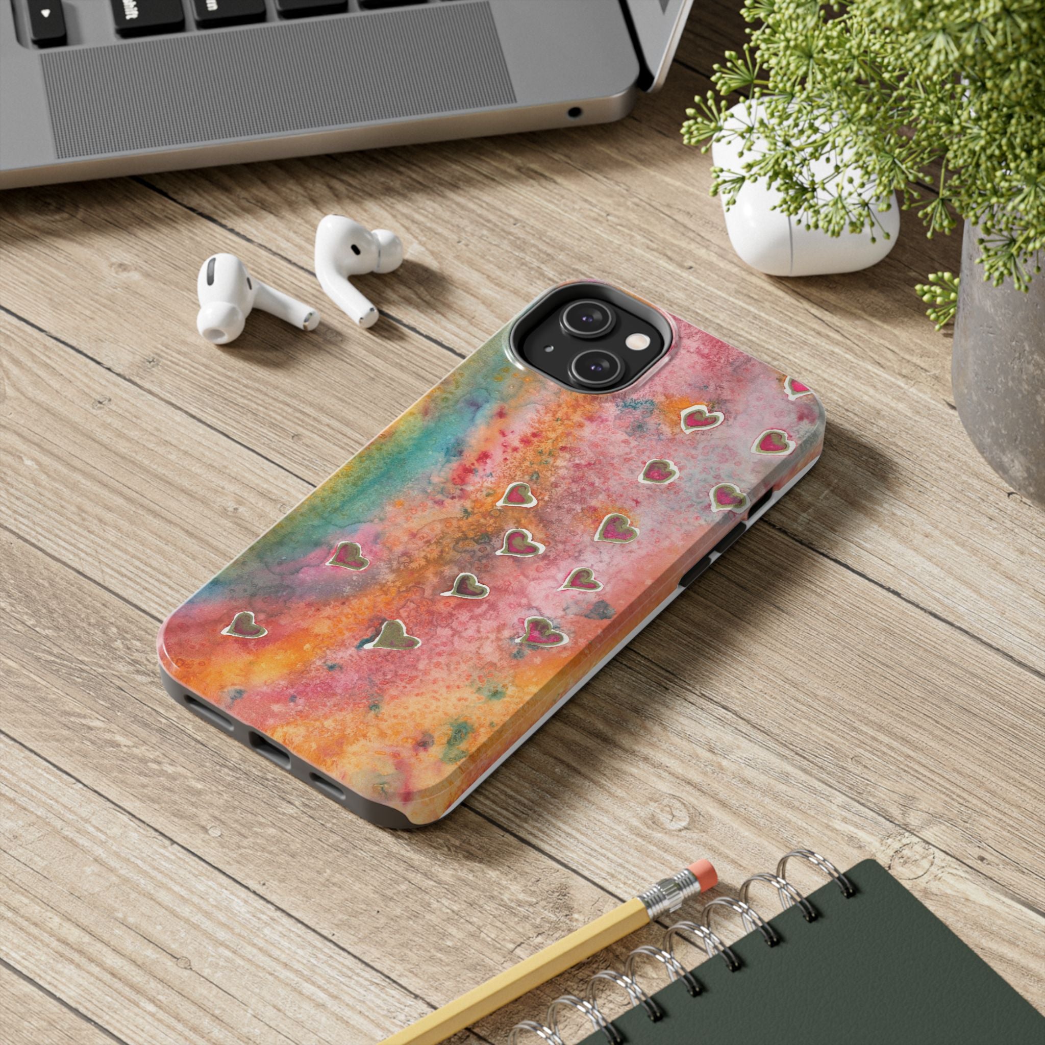 Tough Phone Case - All iPhones and Samsung Galaxys - Exciting Abstract Design #96 Love, Friendship, integrity