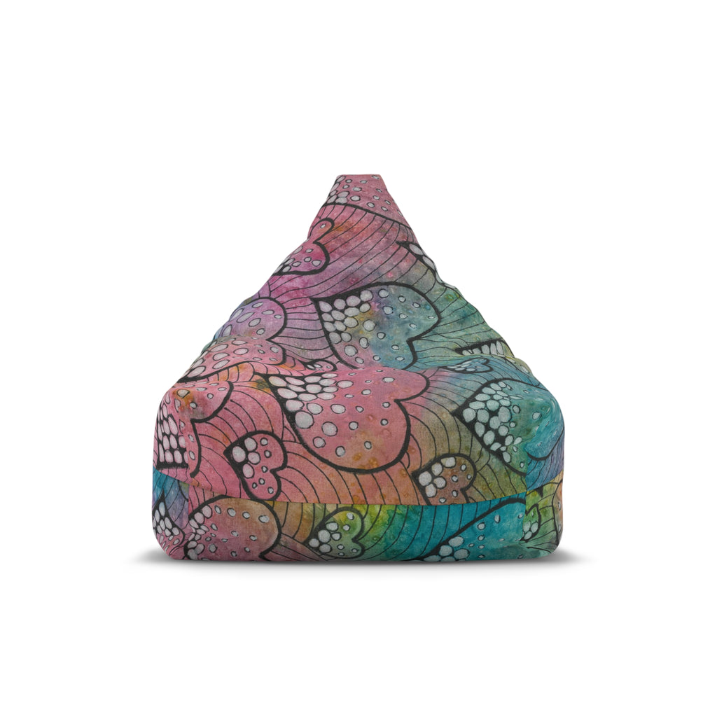 Bean Bag Chair Covers For Indoor & Outdoor - 2 Sizes - Exciting Abstract Design #97 What's Love Got To Do With It?