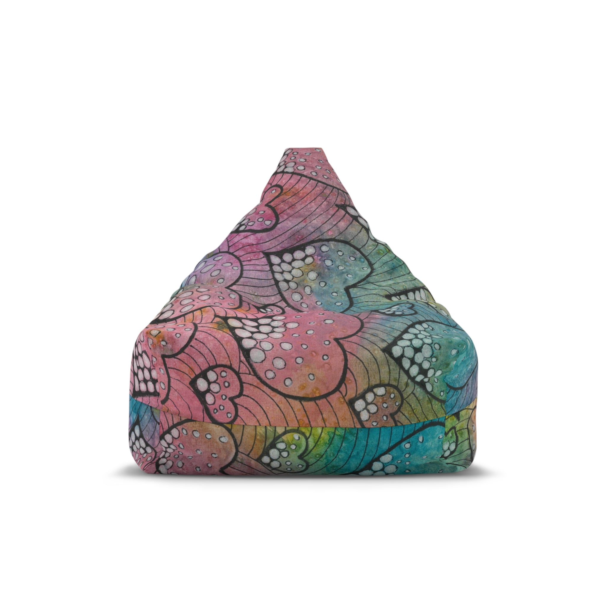 Bean Bag Chair Covers For Indoor & Outdoor - 2 Sizes - Exciting Abstract Design #97 What's Love Got To Do With It?