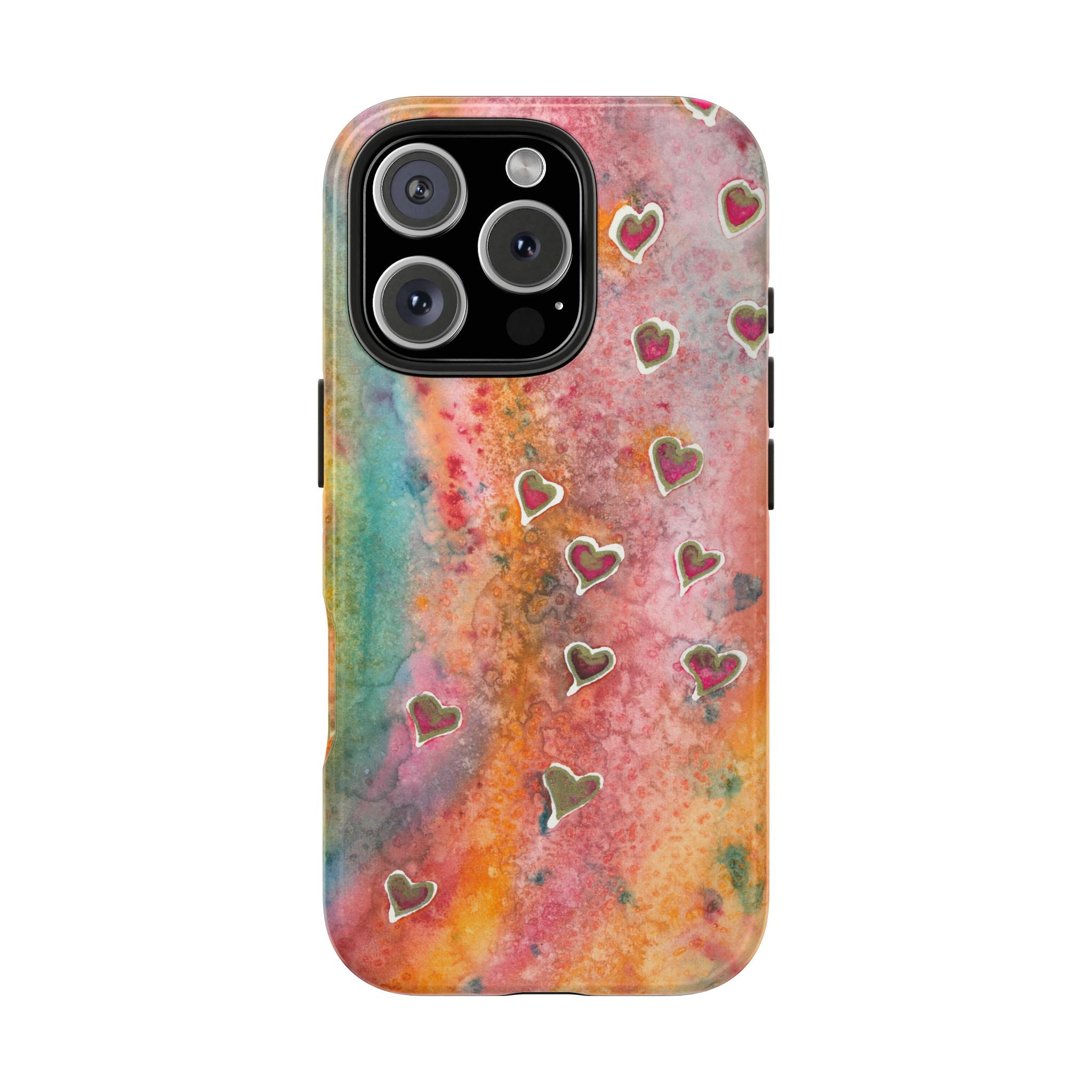 Tough Phone Case - All iPhones and Samsung Galaxys - Exciting Abstract Design #96 Love, Friendship, integrity