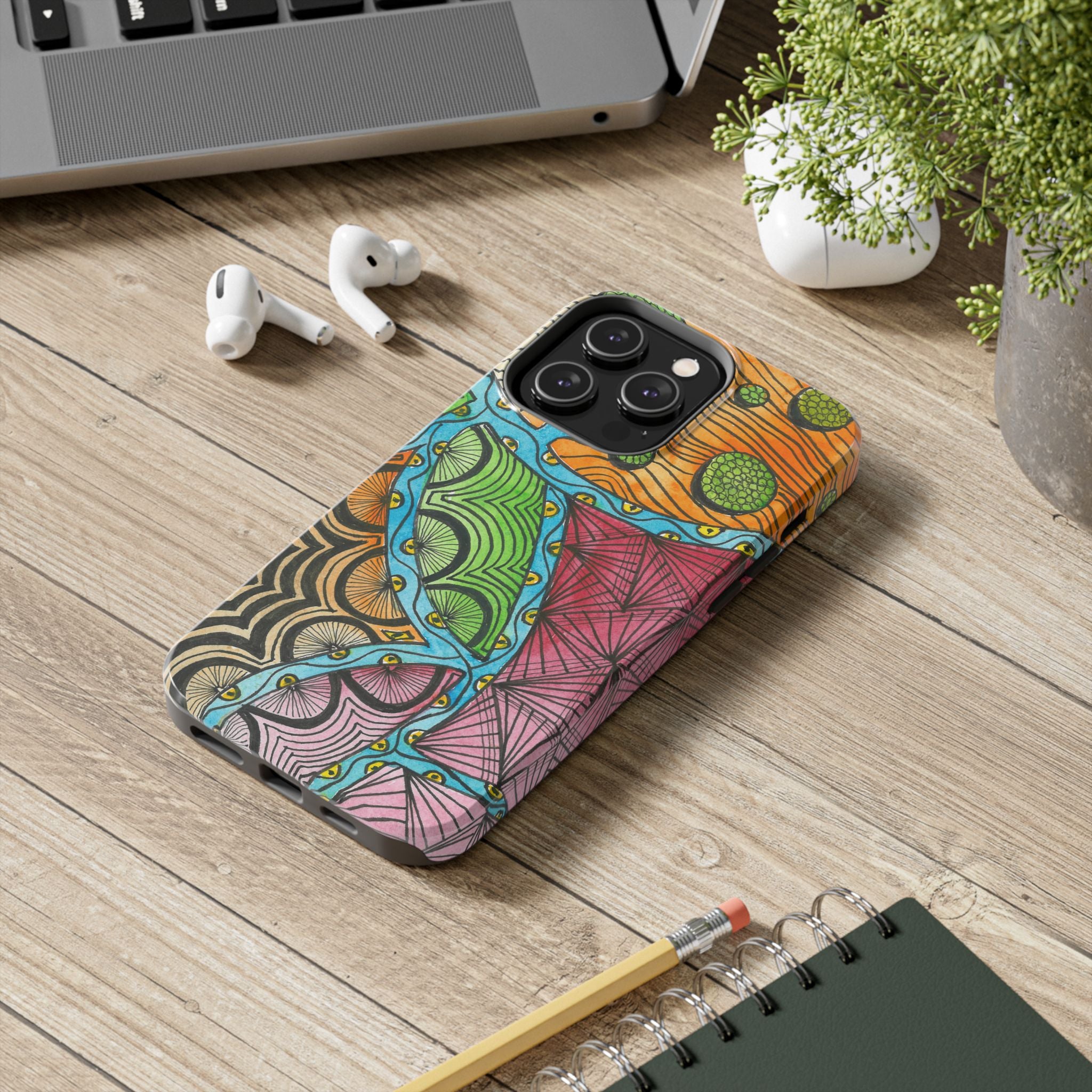 Tough Phone Case - All iPhones and Samsung Galaxys - Exciting Abstract Design #11 Today's The Day