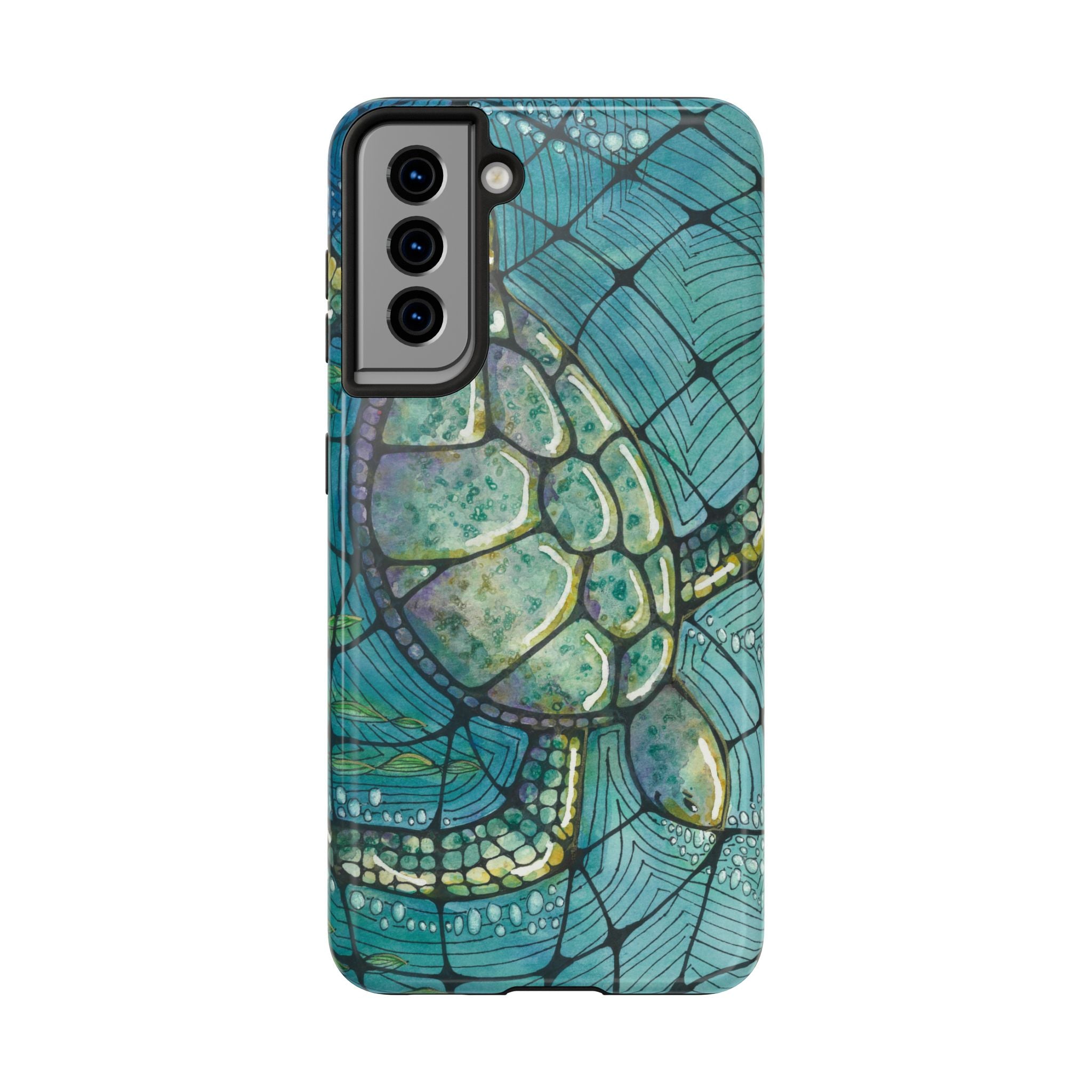 Tough Phone Case - All iPhones and Samsung Galaxys - Exciting Abstract Design #73 Turtling Along