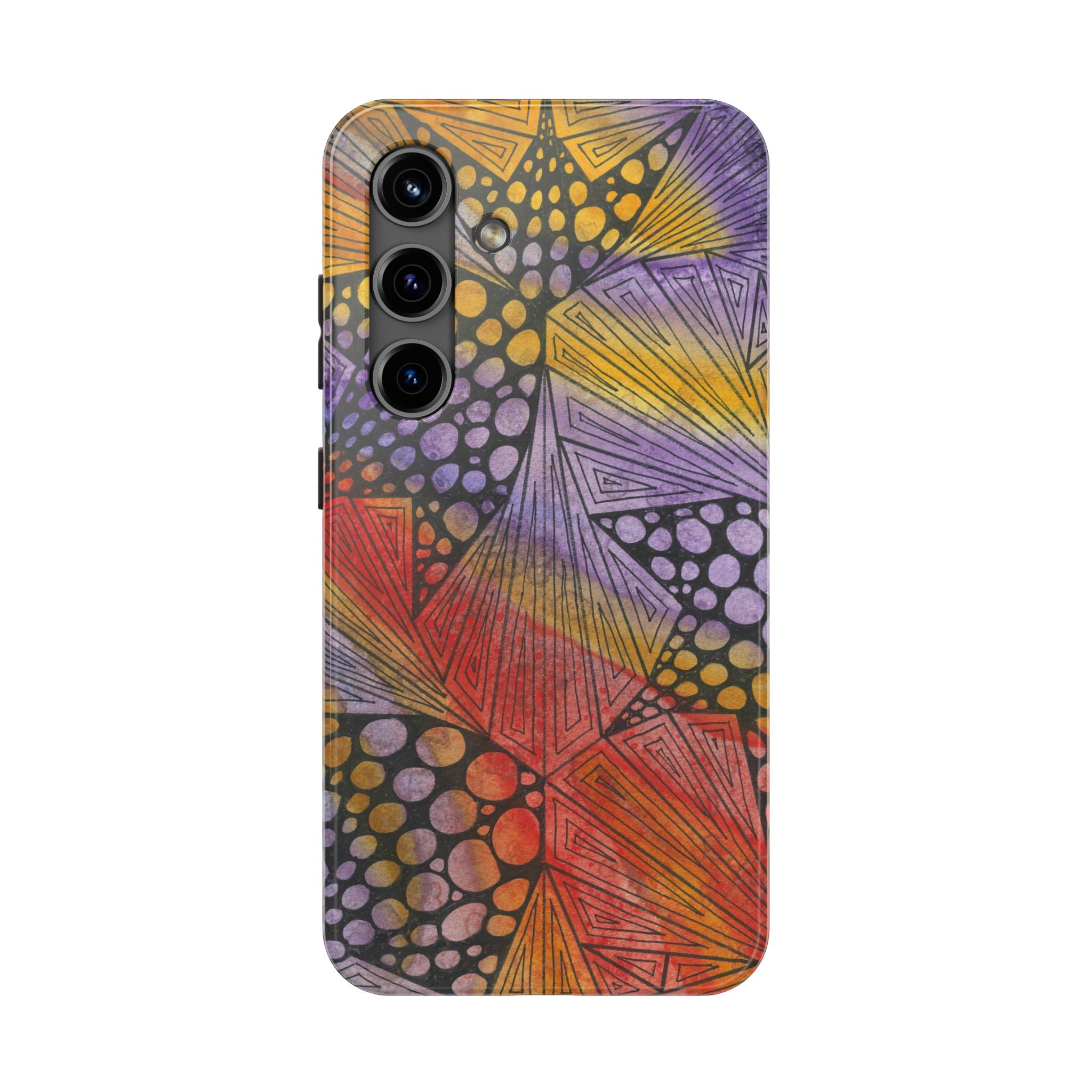 Tough Phone Case - All iPhones and Samsung Galaxys - Exciting Abstract Design #82 Fighting Delusions