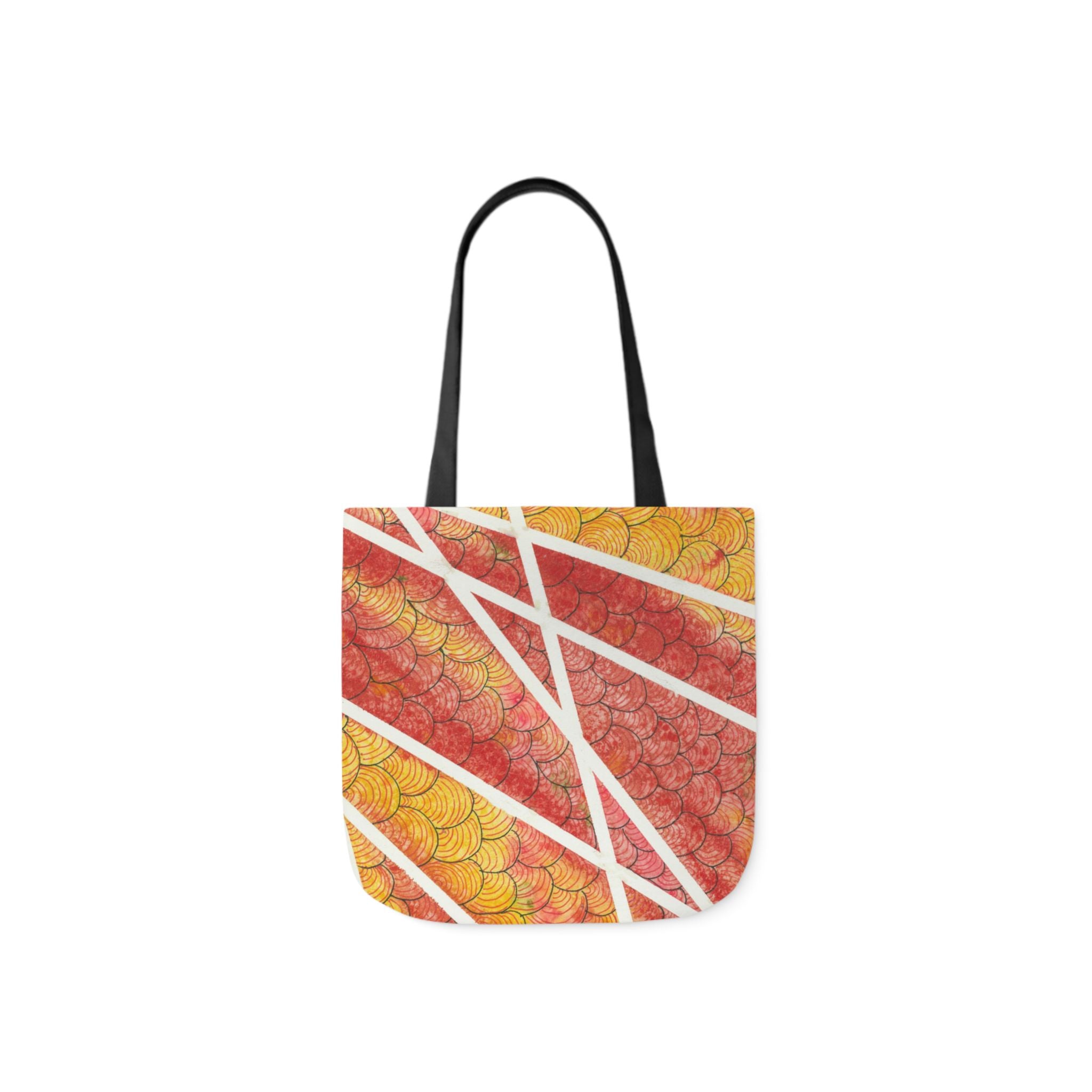 Canvas Tote Bags, Colourful Abstract Designs, 5-Color Straps, 3 Sizes.  For Family and friends or a Special Gift #67 Max Mimosa