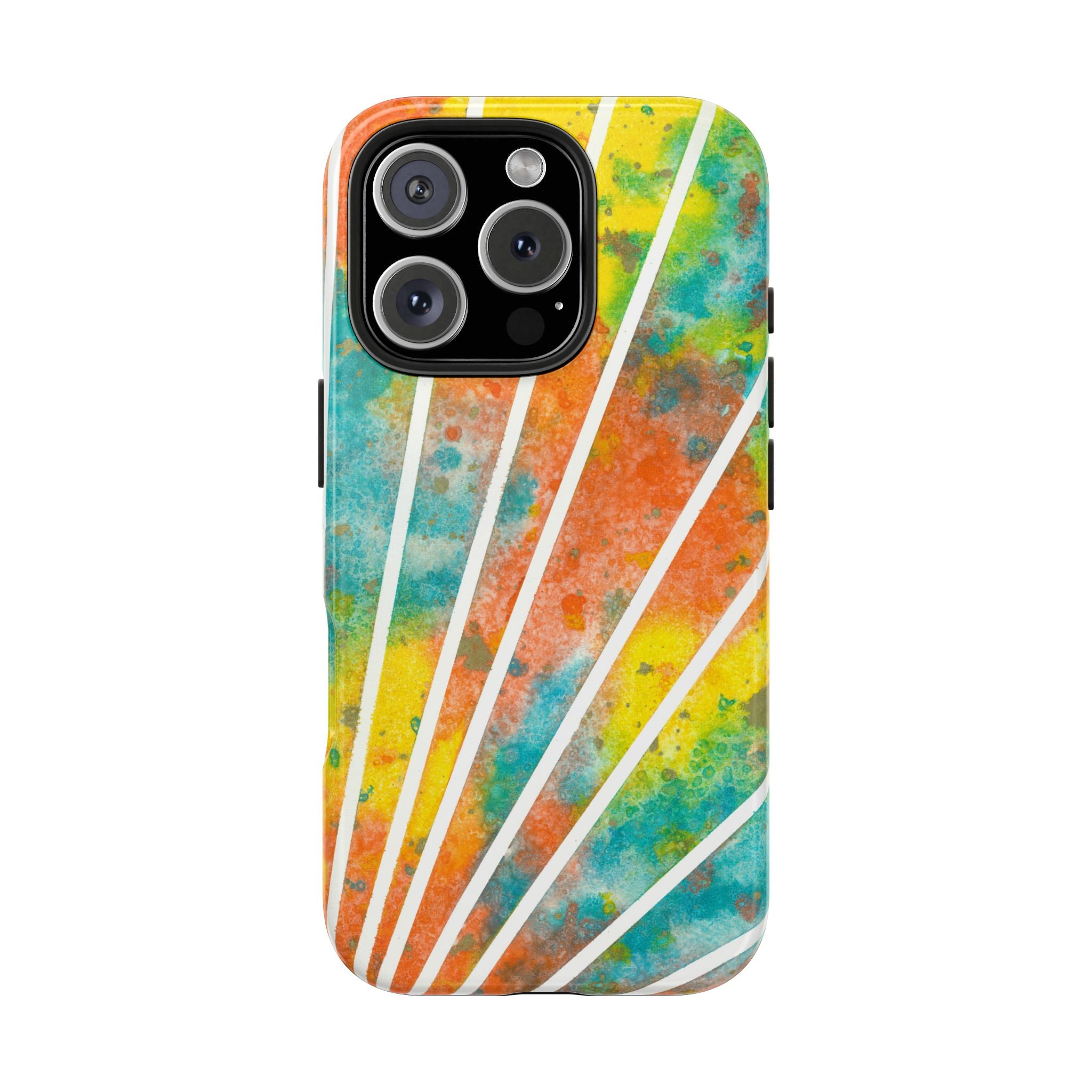 Tough Phone Case - All iPhones and Samsung Galaxys - Exciting Abstract Design #101 Your Energy Radiates