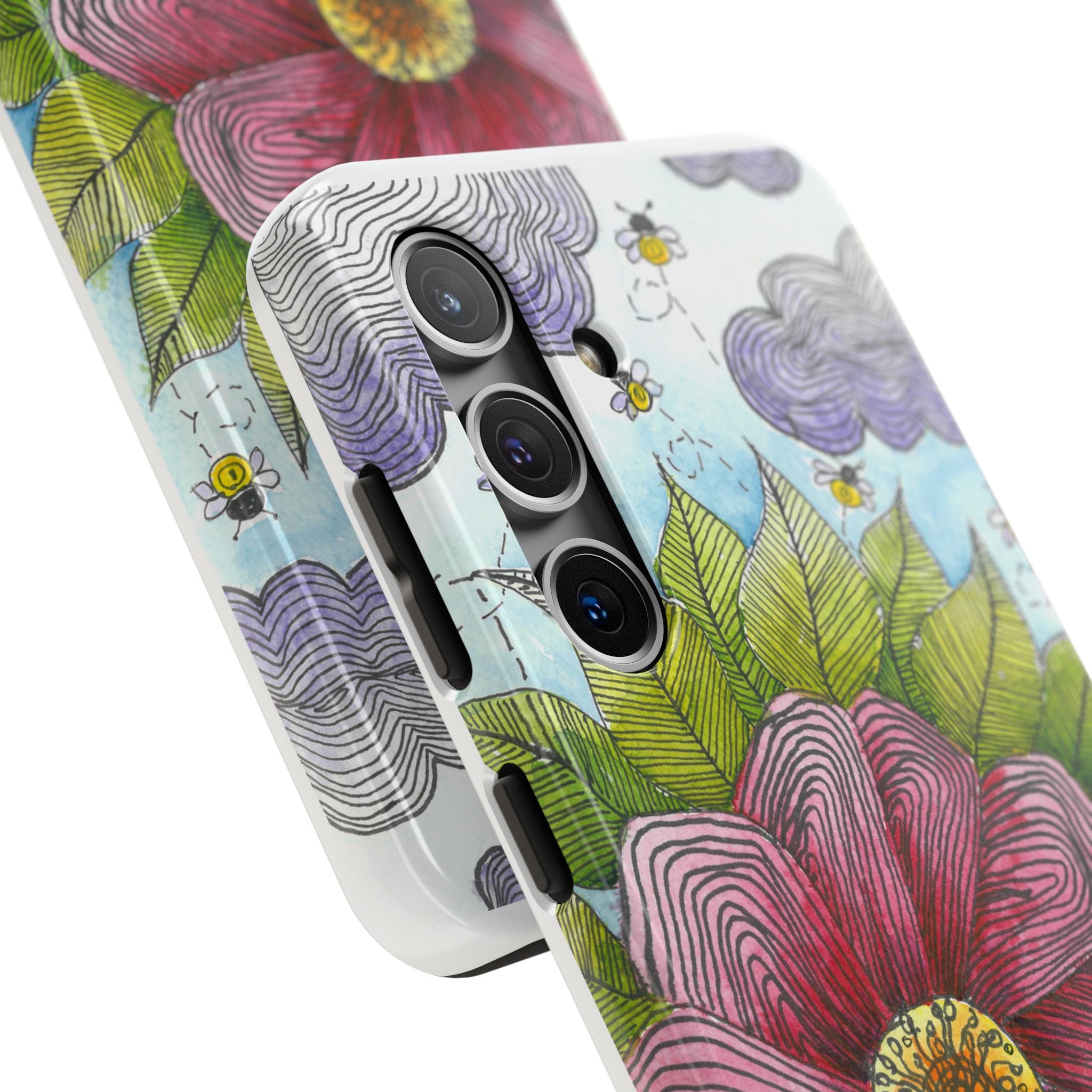 Tough Phone Case - All iPhones and Samsung Galaxys - Exciting Abstract Design  #4 Bloom'n