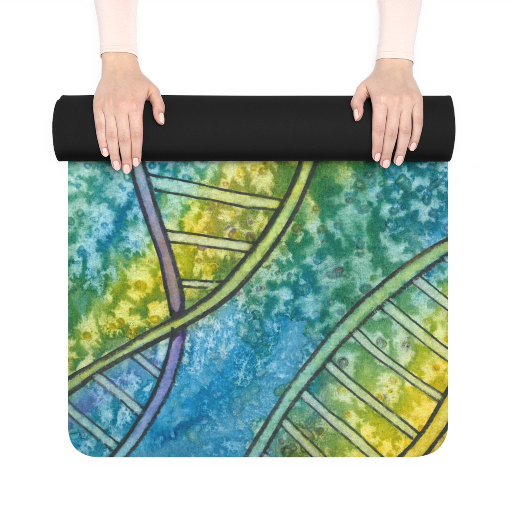 Yoga Mats and Gym Mats. Colourful Abstract Designs. Perfect for Home, Yoga or Gym Class, or a Special Gift #99 Crop Of DNA