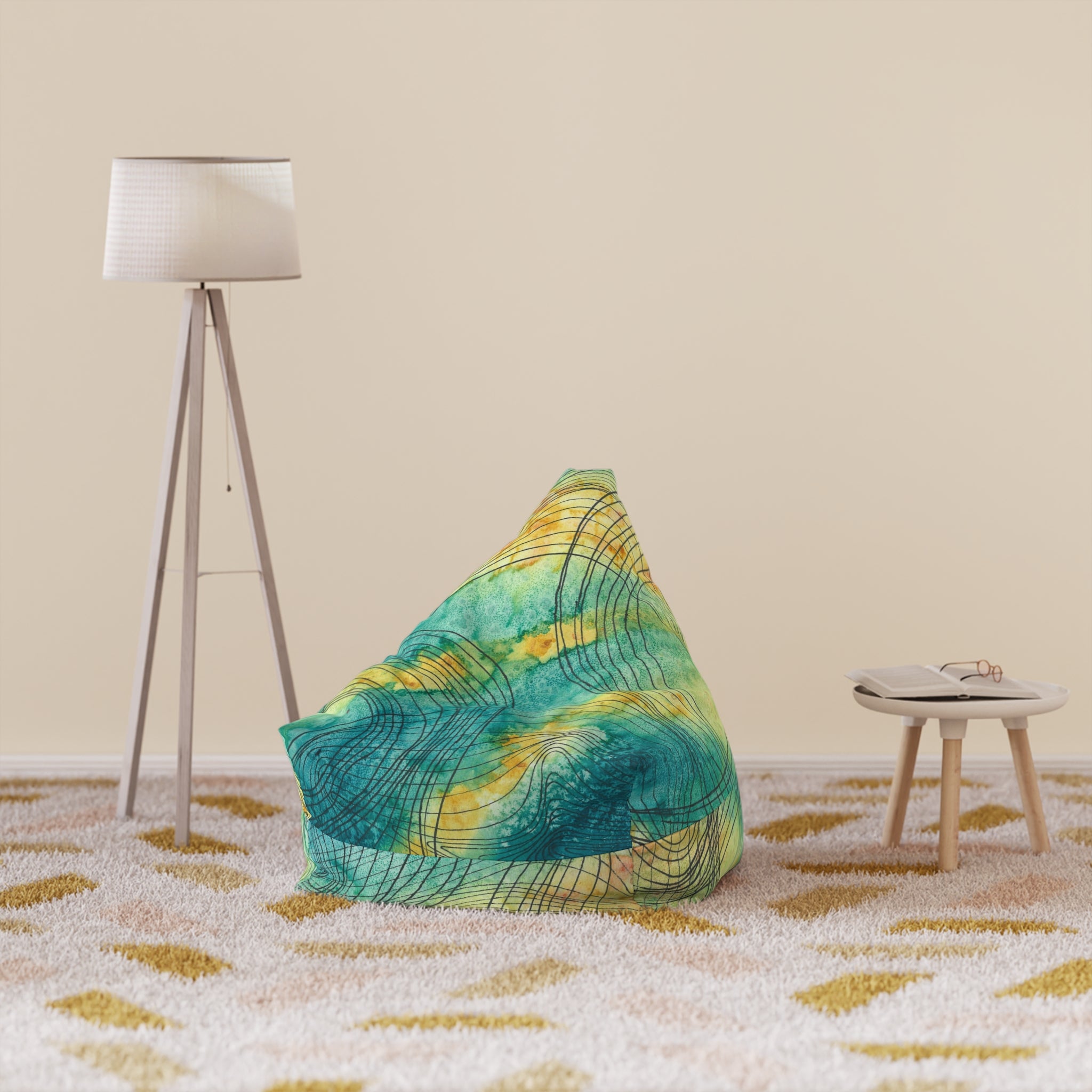 Bean Bag Chair Covers For Indoor & Outdoor - 2 Sizes - Exciting Abstract Design #81 The Only Way Is Up