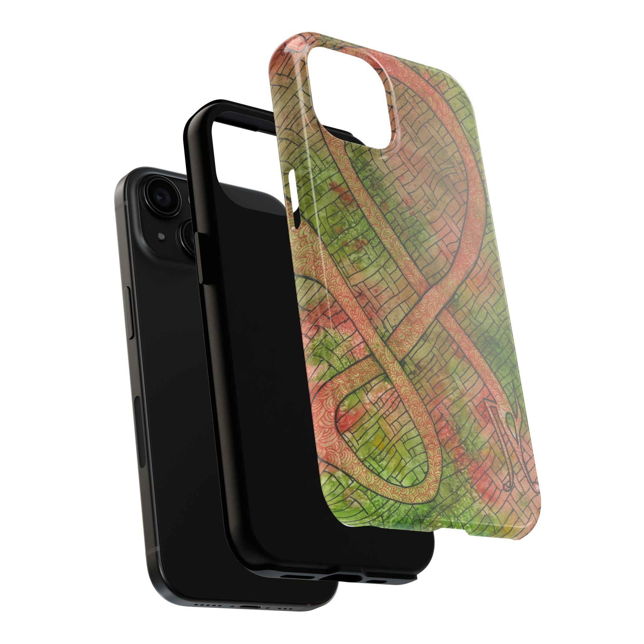 Tough Phone Case - All iPhones and Samsung Galaxys - Exciting Abstract Design #57 Celtic Flavours