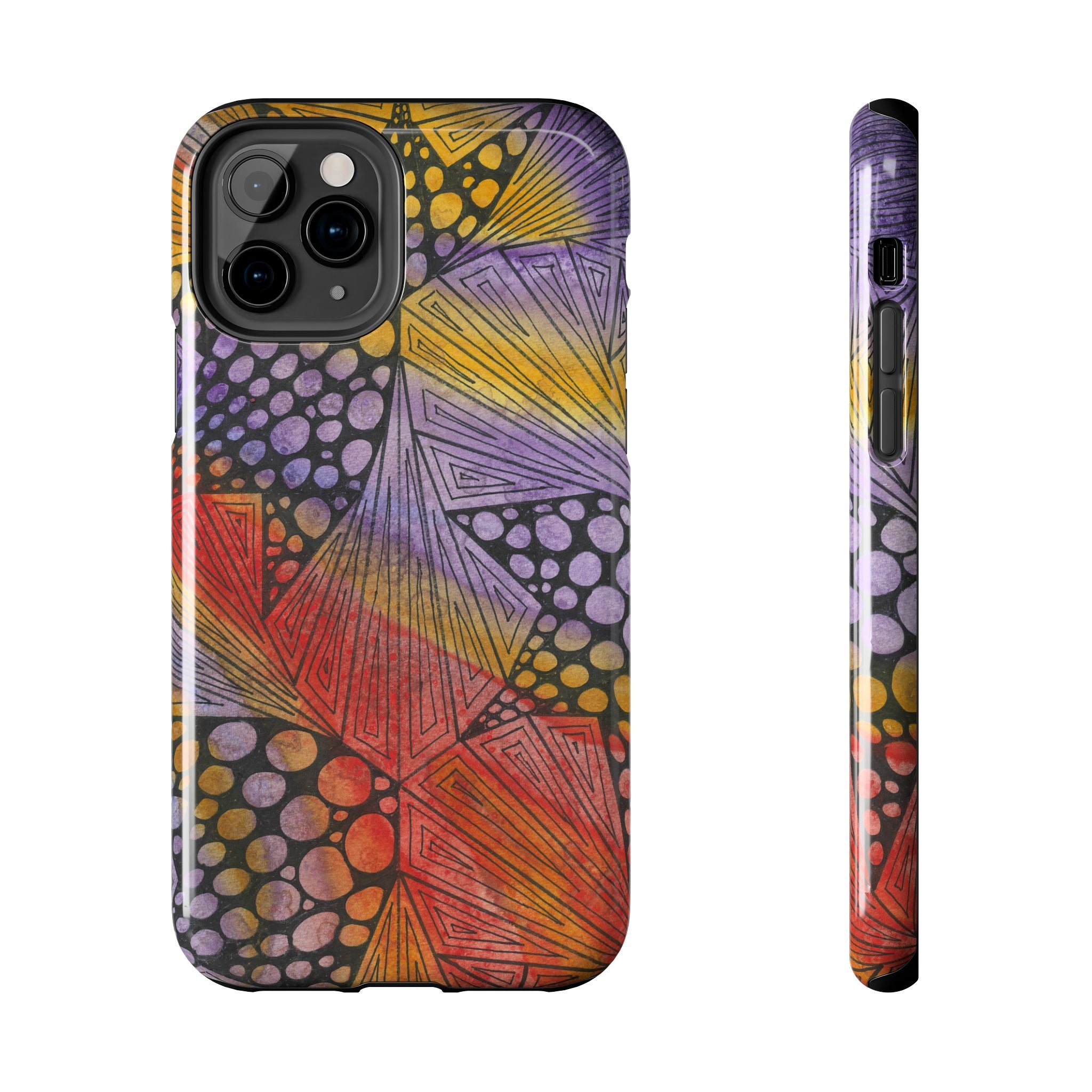 Tough Phone Case - All iPhones and Samsung Galaxys - Exciting Abstract Design #82 Fighting Delusions