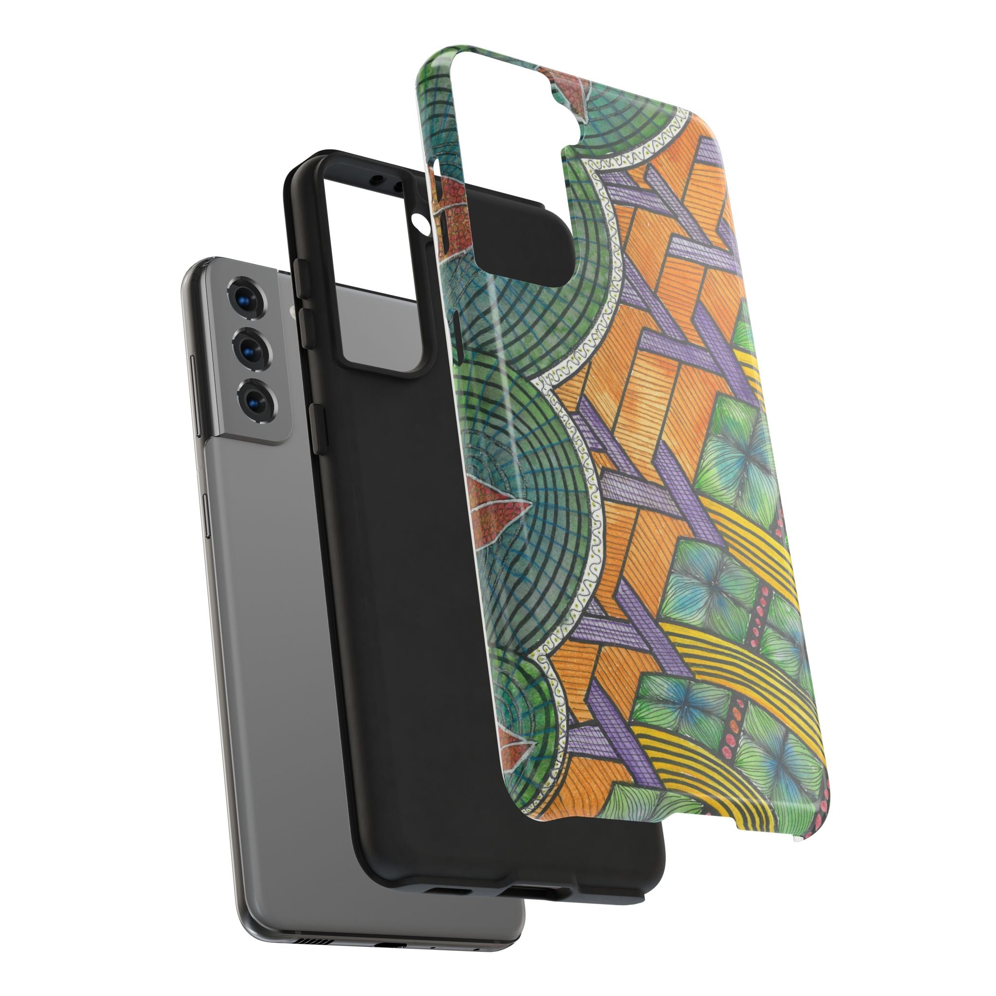 Tough Phone Case - All iPhones and Samsung Galaxys - Exciting Abstract Design #31 T'Eye Land