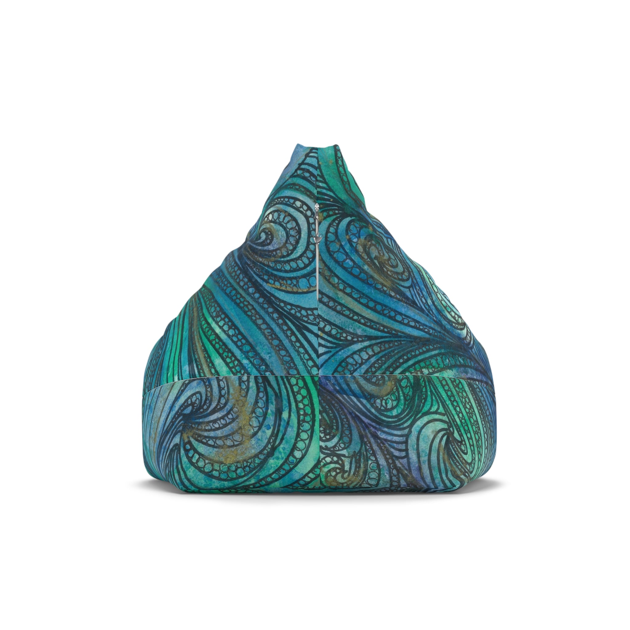 Bean Bag Chair Covers For Indoor & Outdoor - 2 Sizes - Exciting Abstract Design #71 Call of The Sea