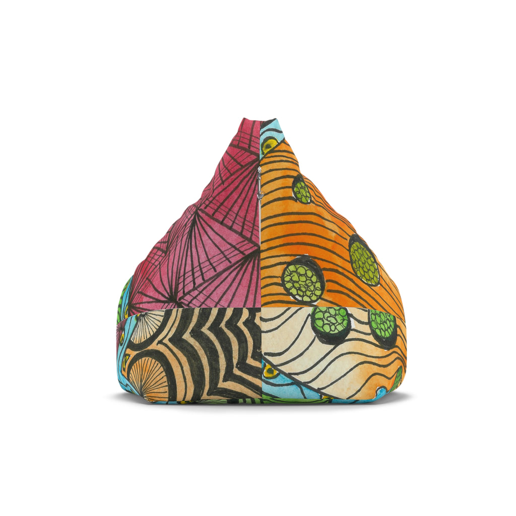 Bean Bag Chair Covers For Indoor & Outdoor - 2 Sizes - Exciting Abstract Design #11 Today's The Day