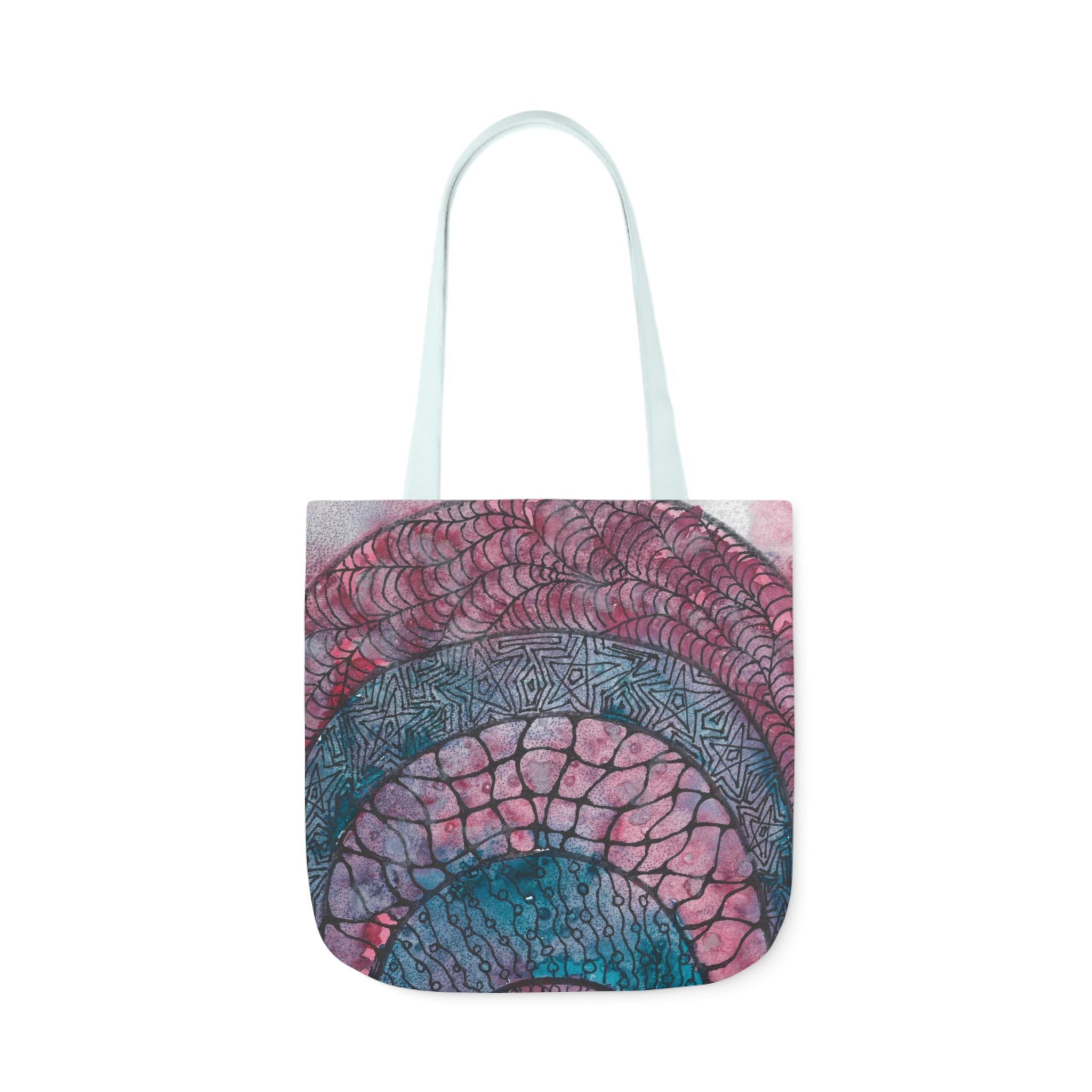 Canvas Tote Bags, Colourful Abstract Designs, 5-Color Straps, 3 Sizes.  For Family and friends or a Special Gift #92 The Goddess Lives