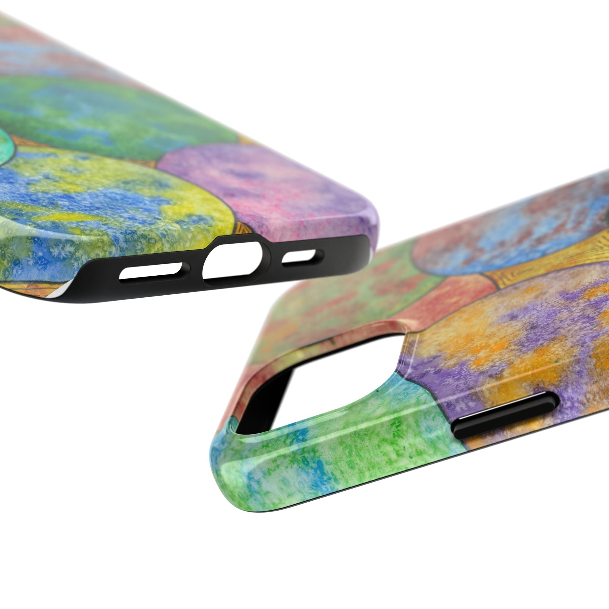 Tough Phone Case - All iPhones and Samsung Galaxys - Exciting Abstract Design #61 Worlds Apart