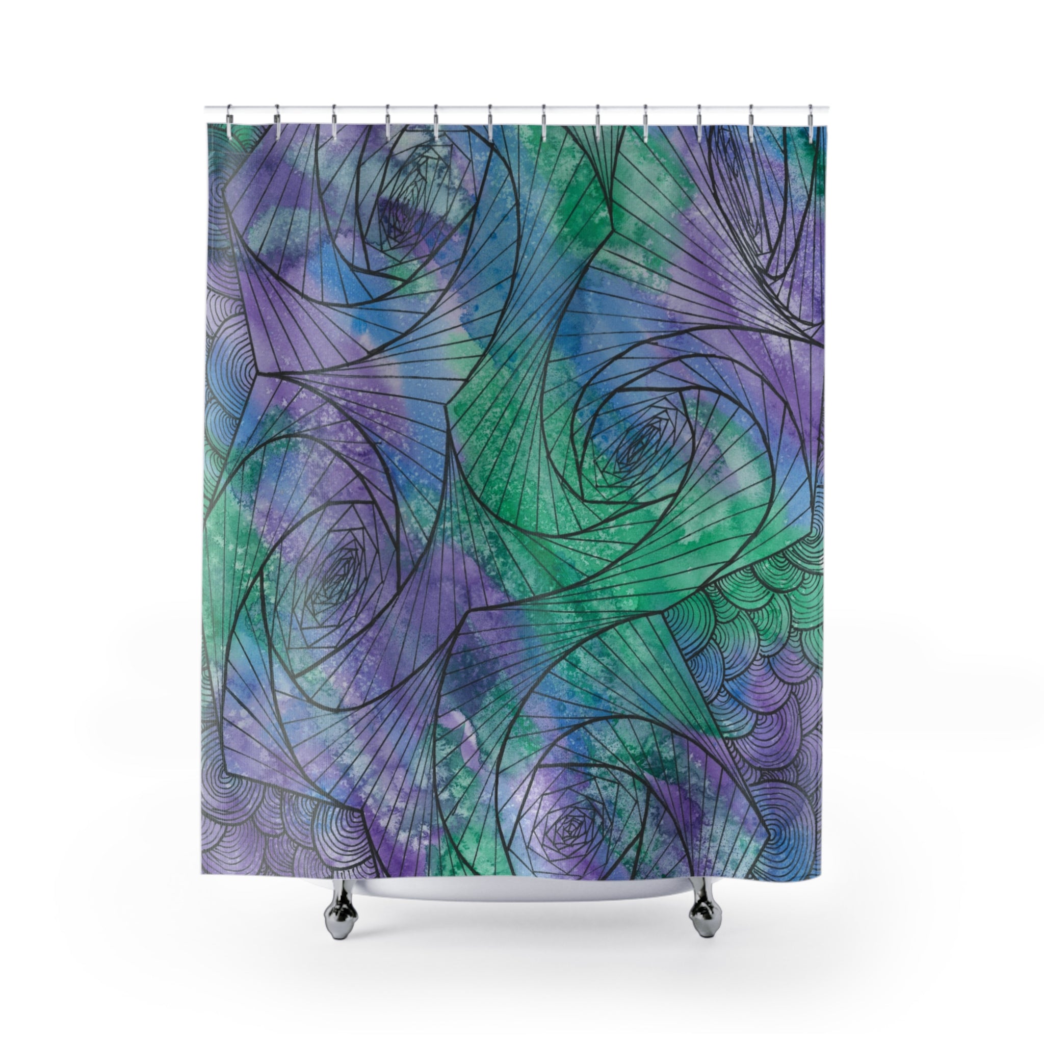 Beautiful Shower Curtains to Refresh Your Bathroom. Colourful Abstract Designs. Perfect For Your Bathroom or Special House-Warming Gift #50 If Not Now When