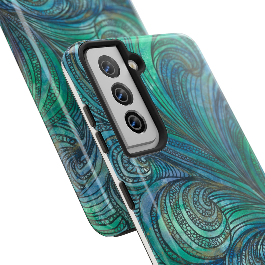 Tough Phone Case - All iPhones and Samsung Galaxys - Exciting Abstract Design #71 Call Of The Sea