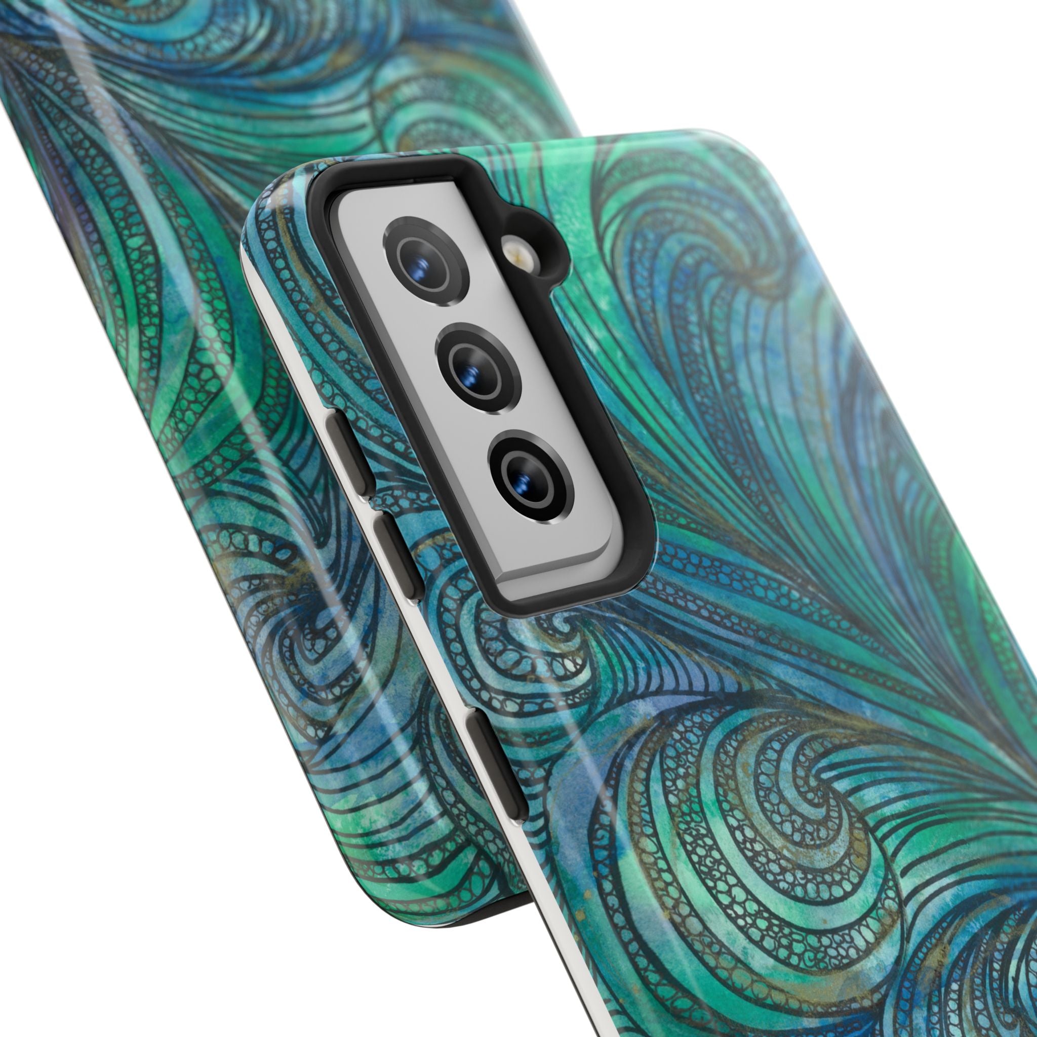 Tough Phone Case - All iPhones and Samsung Galaxys - Exciting Abstract Design #71 Call Of The Sea