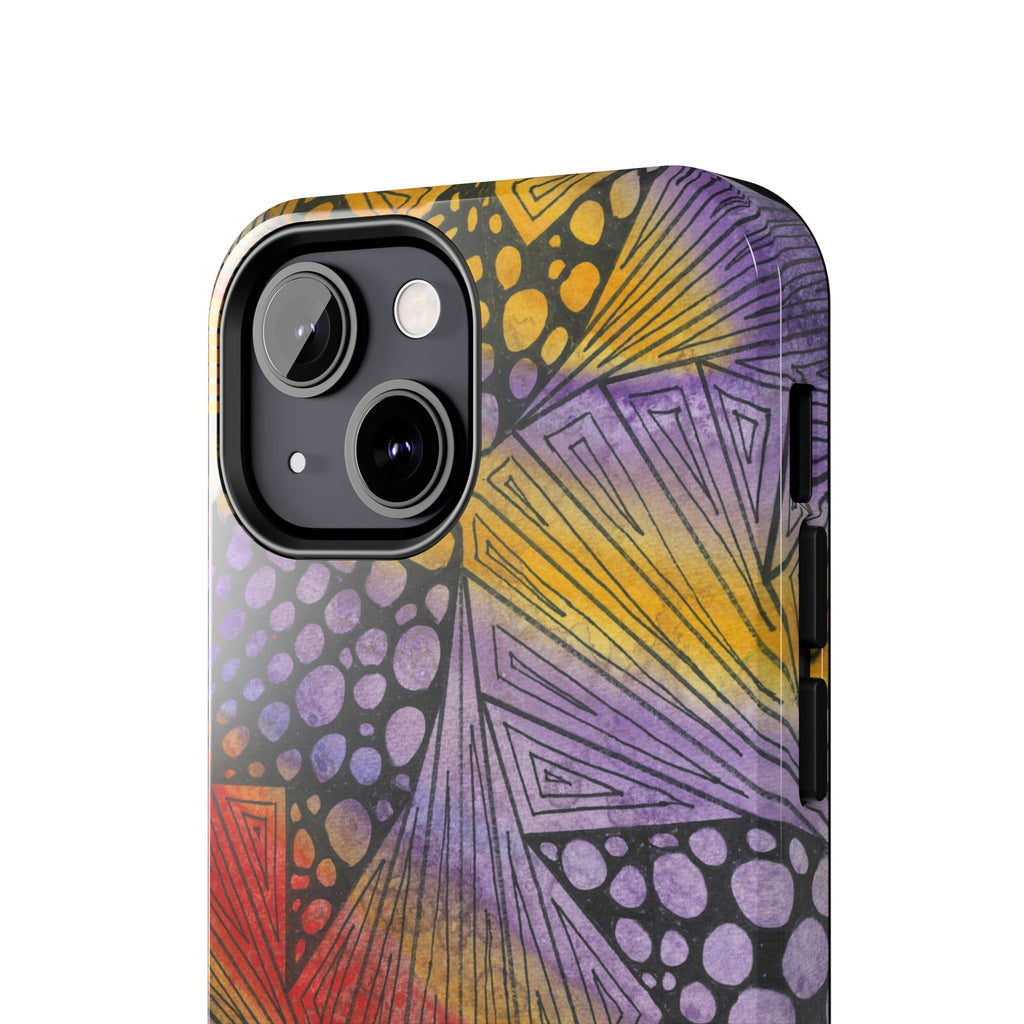 Tough Phone Case - All iPhones and Samsung Galaxys - Exciting Abstract Design #82 Fighting Delusions