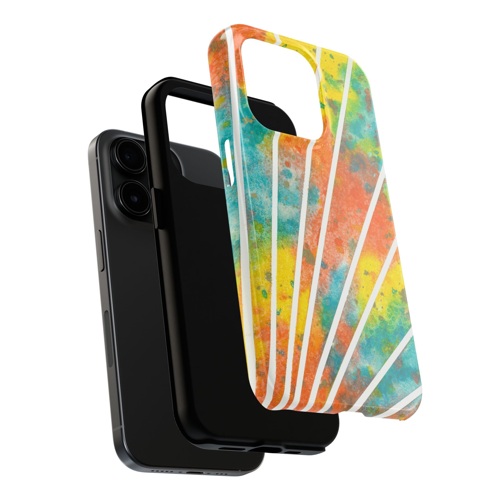 Tough Phone Case - All iPhones and Samsung Galaxys - Exciting Abstract Design #101 Your Energy Radiates