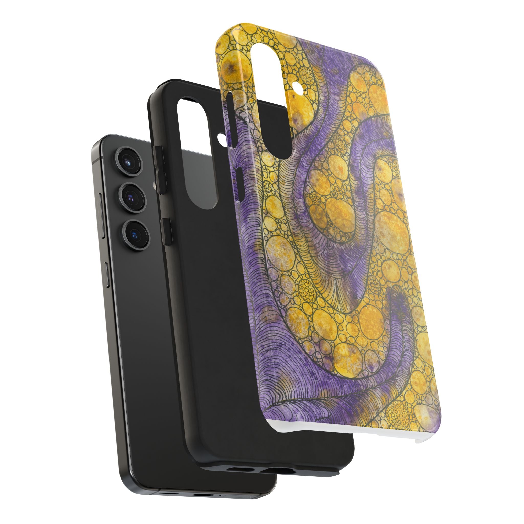 Tough Phone Case - All iPhones and Samsung Galaxys - Exciting Abstract Design #64 Is Now A Good Time?