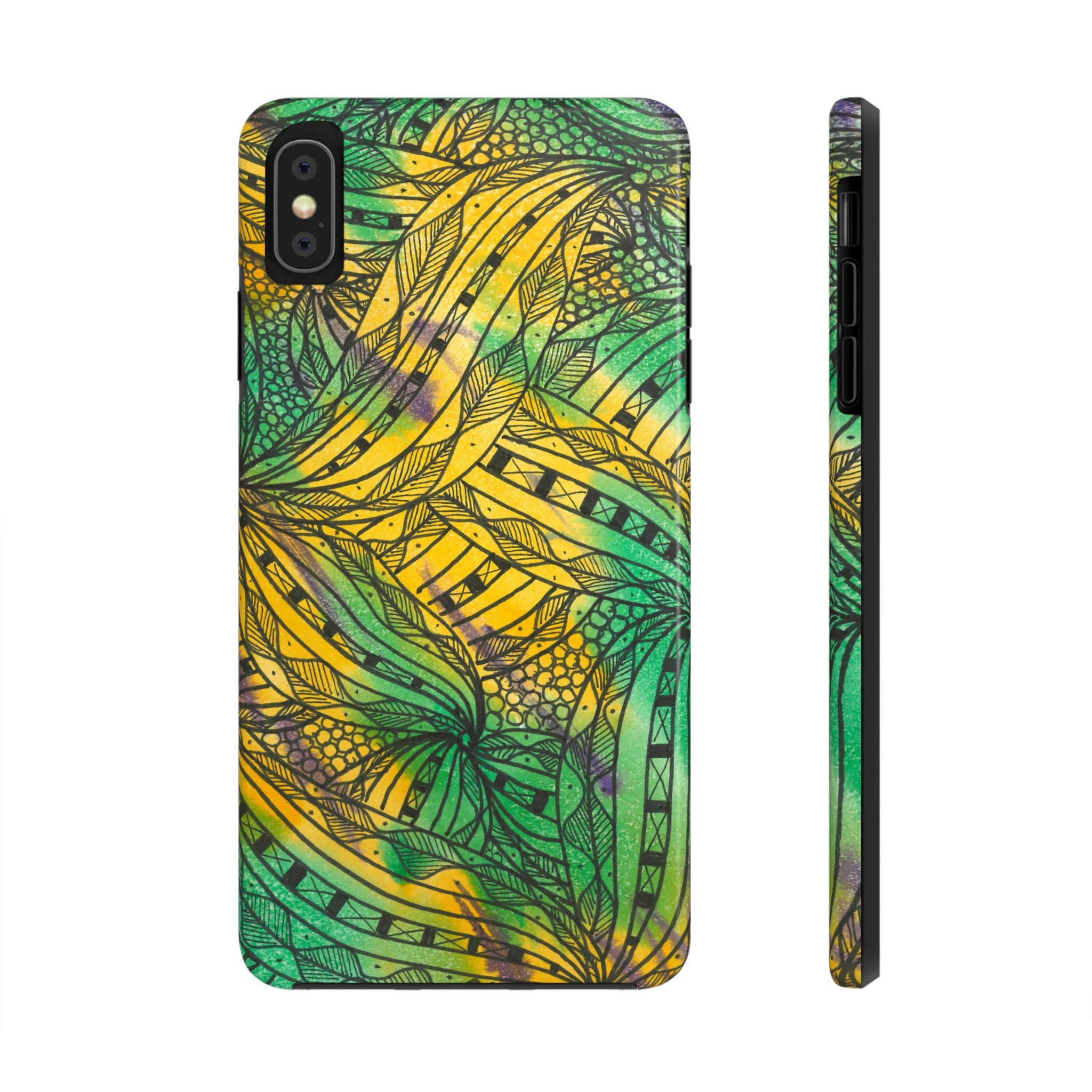Tough Phone Case - All iPhones and Samsung Galaxys - Exciting Abstract Design #37 Shubbery!