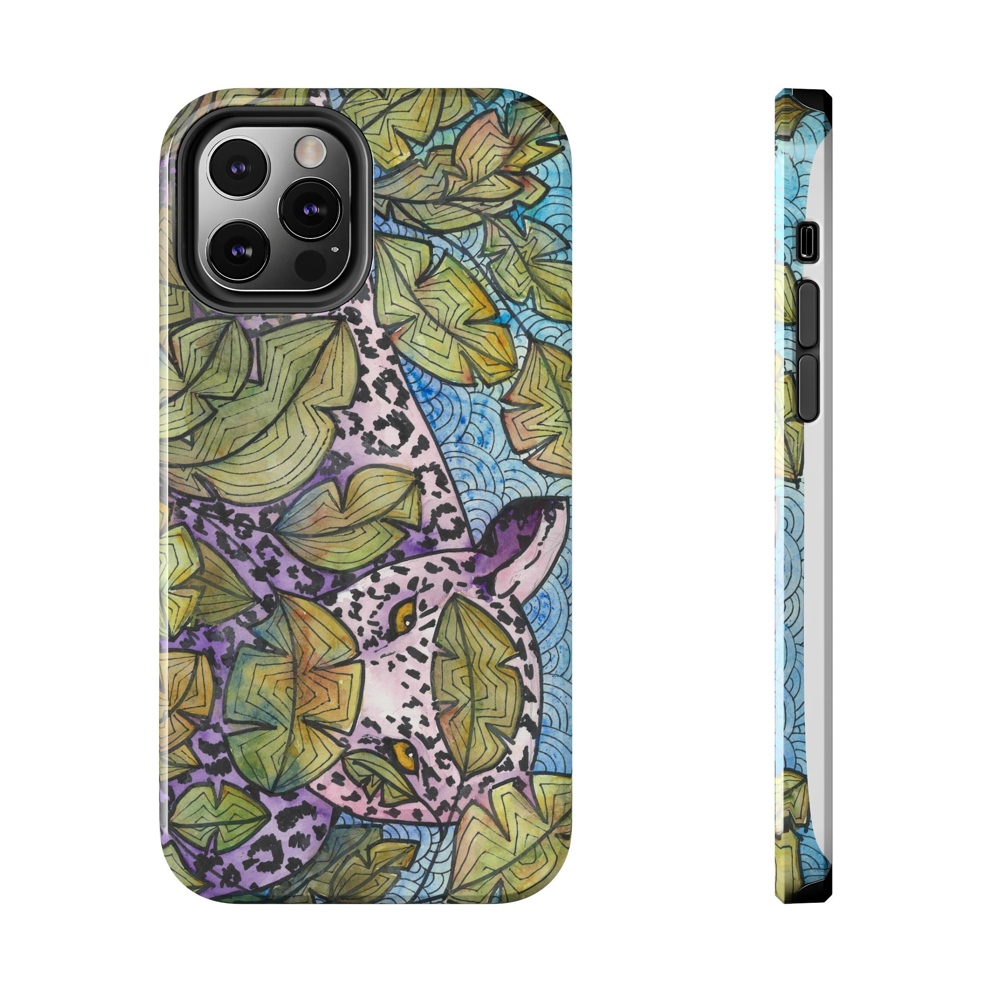 Tough Phone Case - All iPhones and Samsung Galaxys - Exciting Abstract Design #76 Purrfect Blend