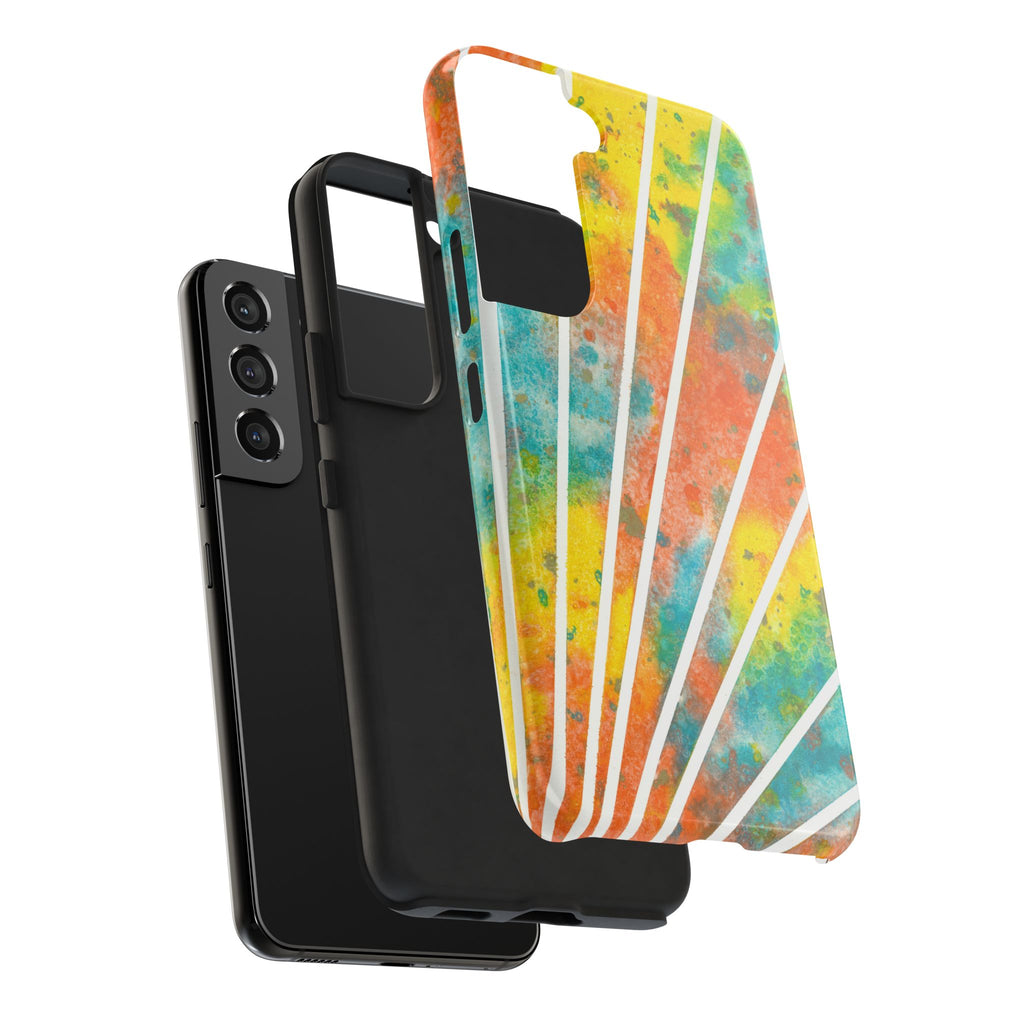 Tough Phone Case - All iPhones and Samsung Galaxys - Exciting Abstract Design #101 Your Energy Radiates