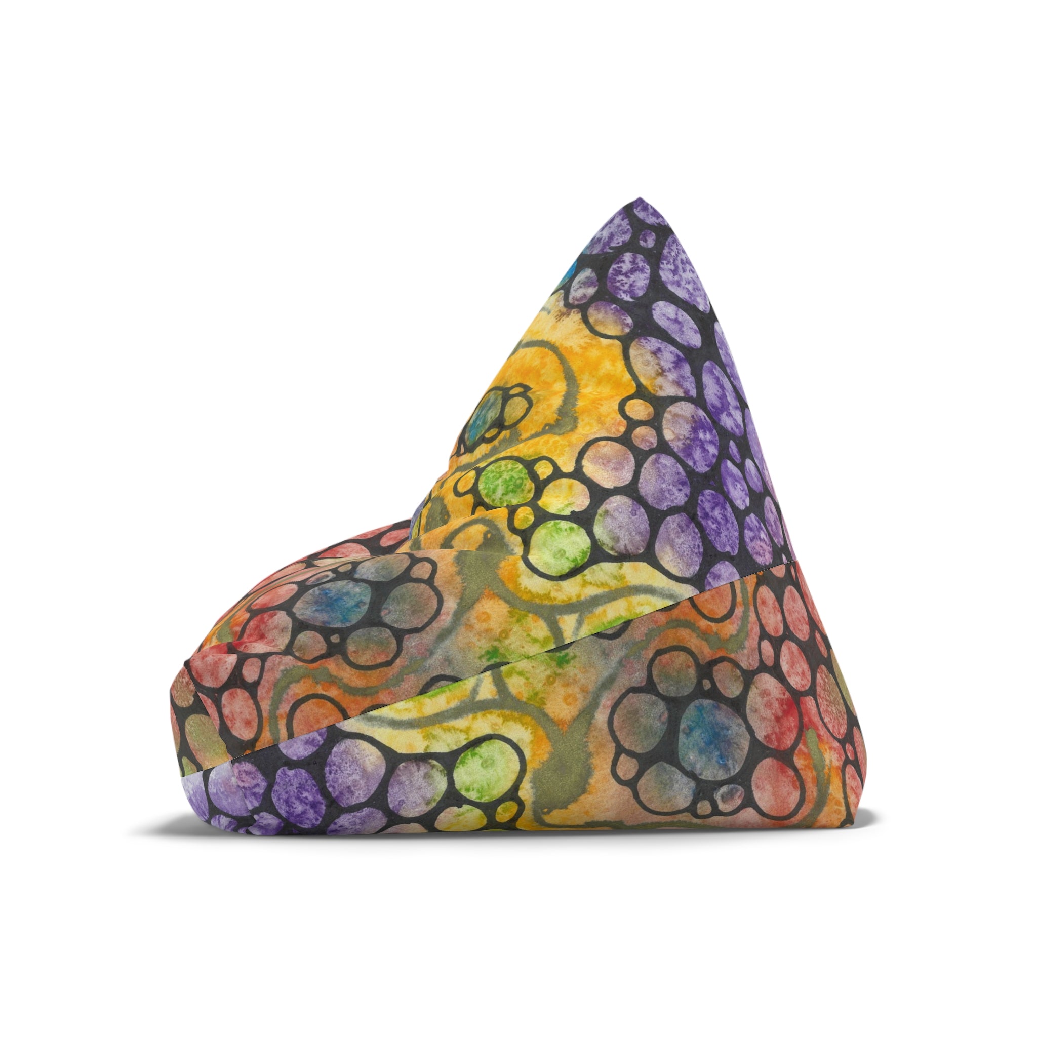 Bean Bag Chair Covers For Indoor & Outdoor - 2 Sizes - Exciting Abstract Design #77 River Of Dreams