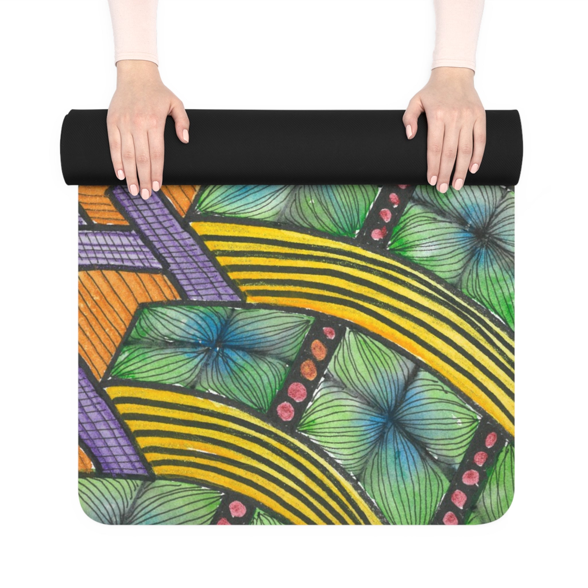 Yoga Mats and Gym Mats. Colourful Abstract Designs. Perfect for Home, Yoga or Gym Class, or a Special Gift #31 T'Eye Land
