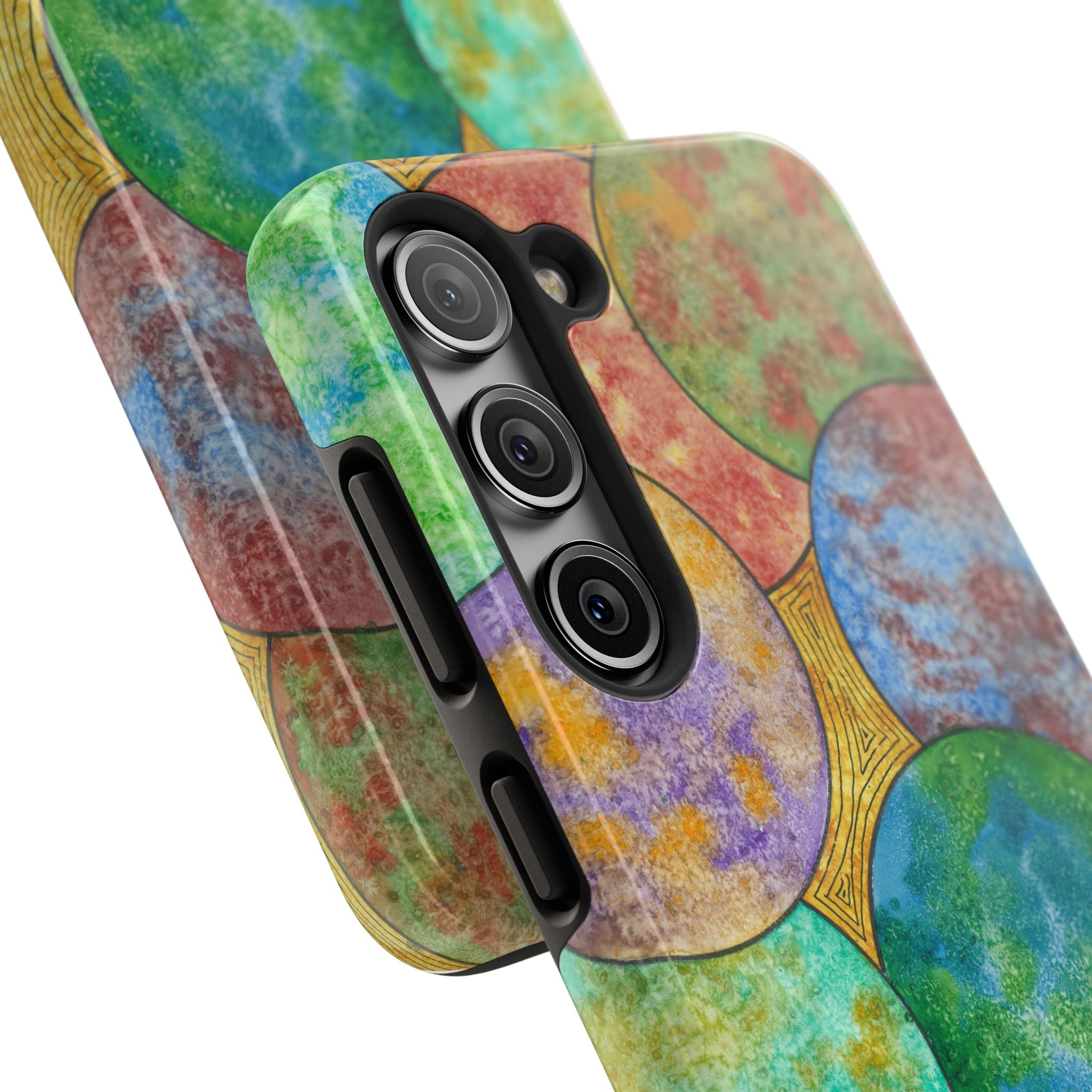 Tough Phone Case - All iPhones and Samsung Galaxys - Exciting Abstract Design #61 Worlds Apart