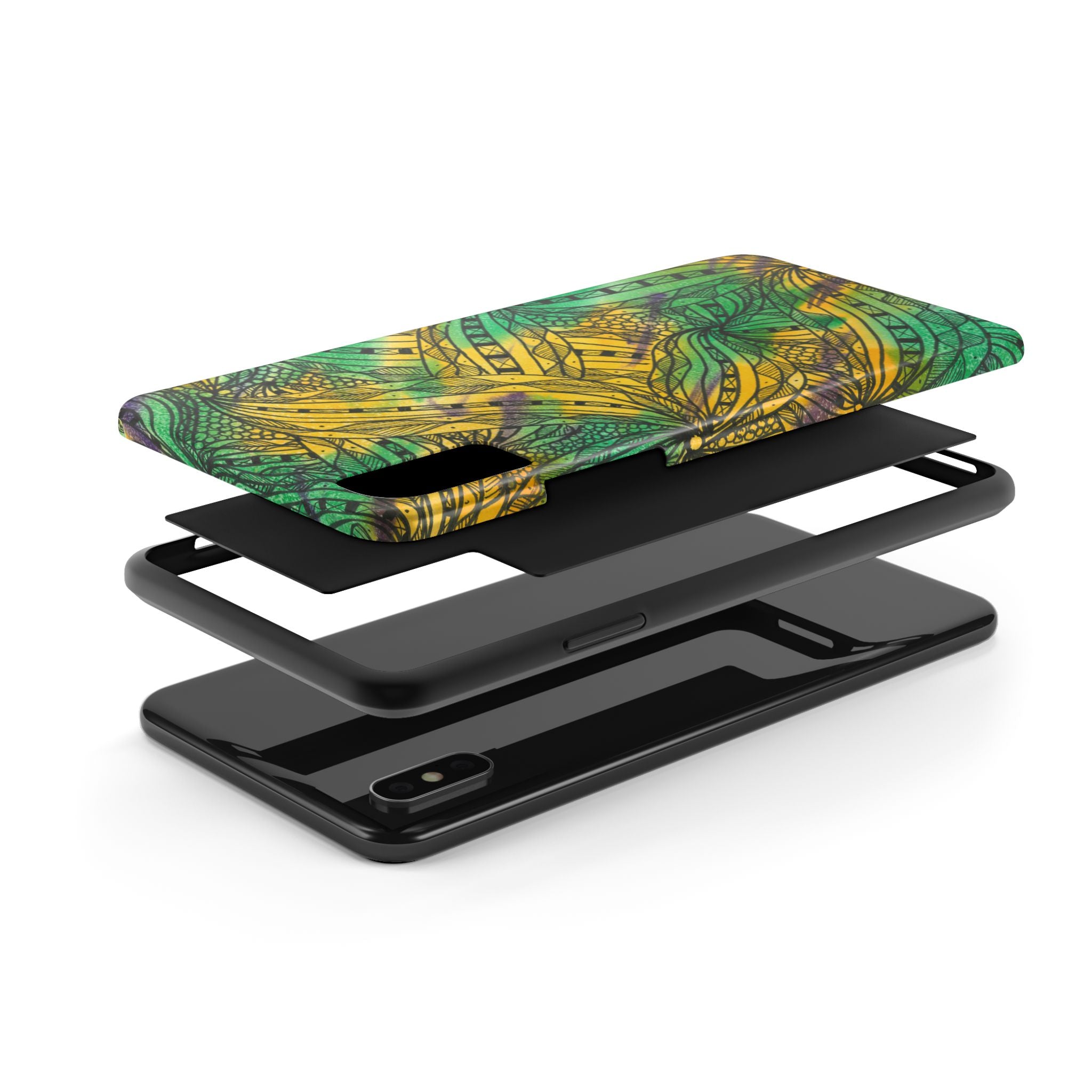 Tough Phone Case - All iPhones and Samsung Galaxys - Exciting Abstract Design #37 Shubbery!