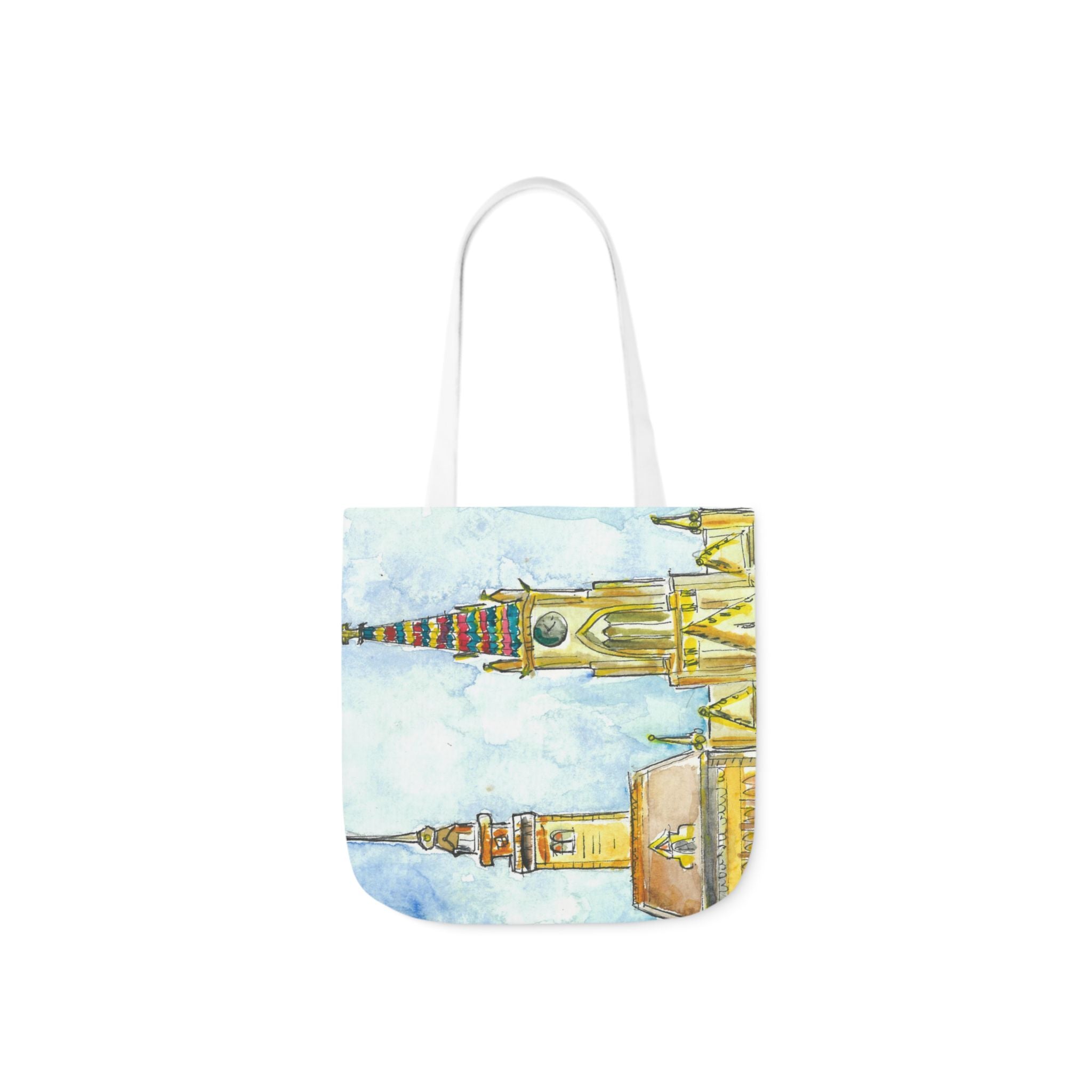 Canvas Tote Bags, Colourful Abstract Designs, 5-Color Straps, 3 Sizes.  For Family and friends or a Special Gift #95 Beautiful Novi Sad