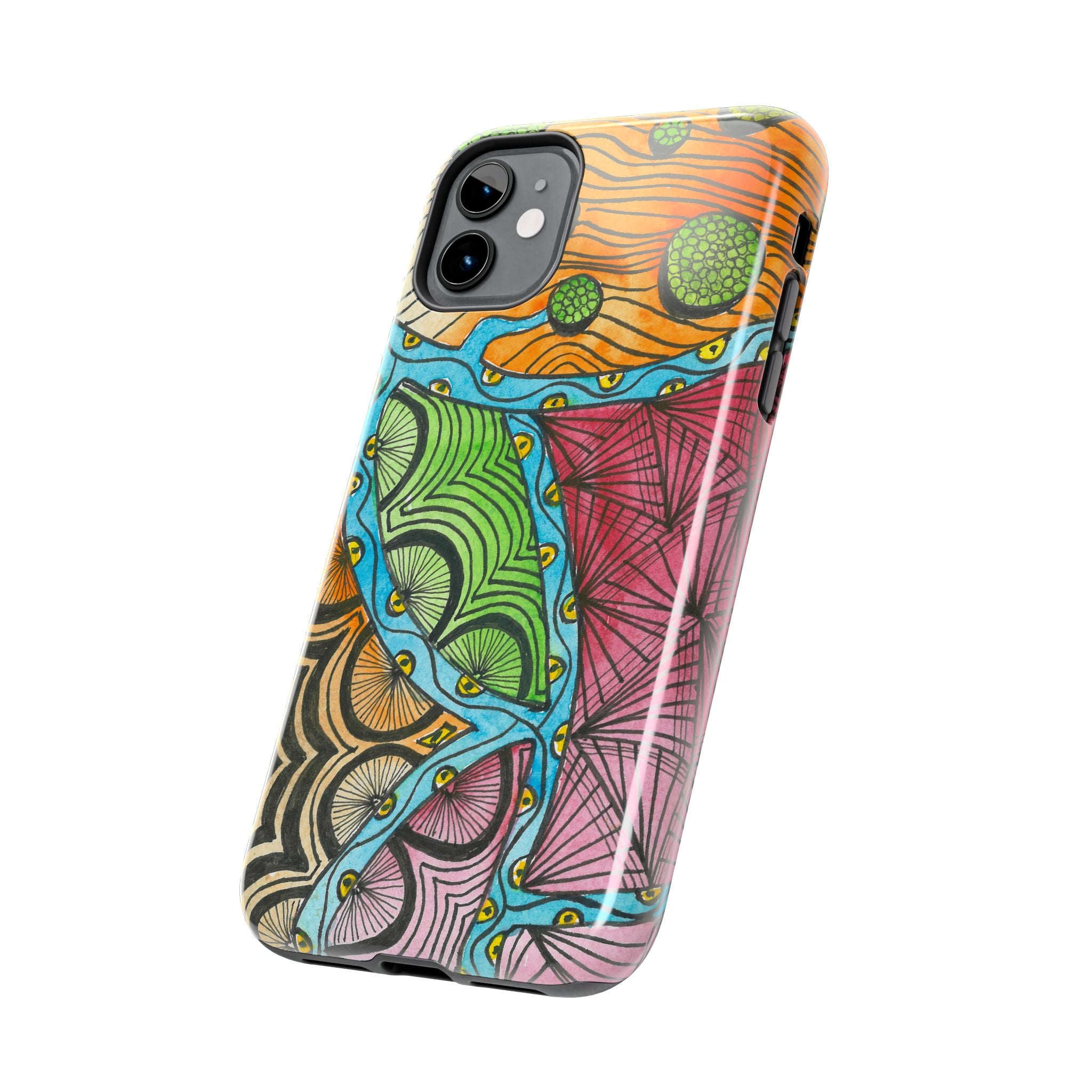 Tough Phone Case - All iPhones and Samsung Galaxys - Exciting Abstract Design #11 Today's The Day