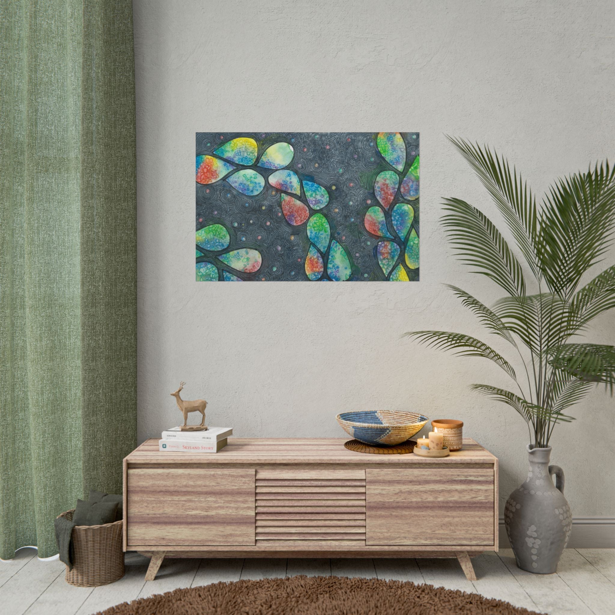 Large Colourful Wall Art, Posters & Prints, For Office, Bedroom or Living Room, or Special Gift #30 Give Us A Minute