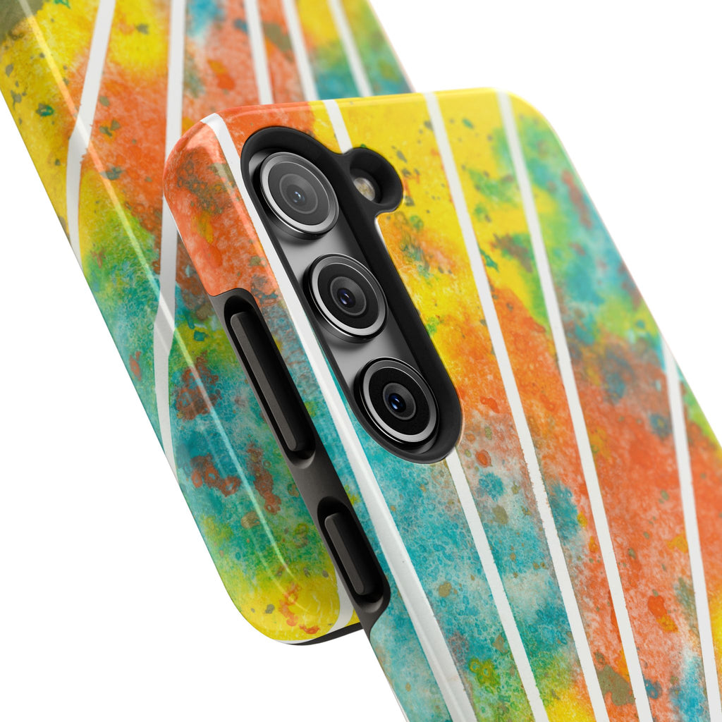 Tough Phone Case - All iPhones and Samsung Galaxys - Exciting Abstract Design #101 Your Energy Radiates