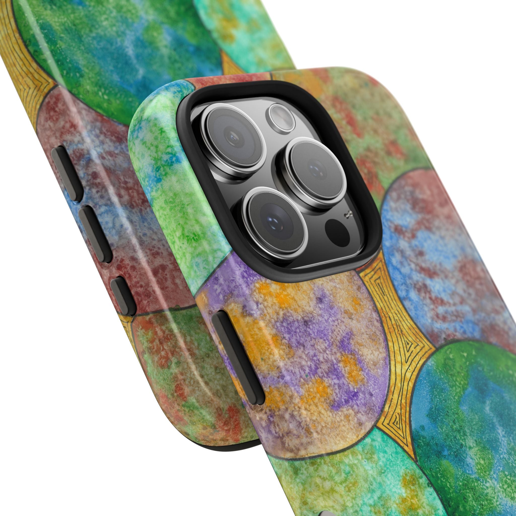 Tough Phone Case - All iPhones and Samsung Galaxys - Exciting Abstract Design #61 Worlds Apart