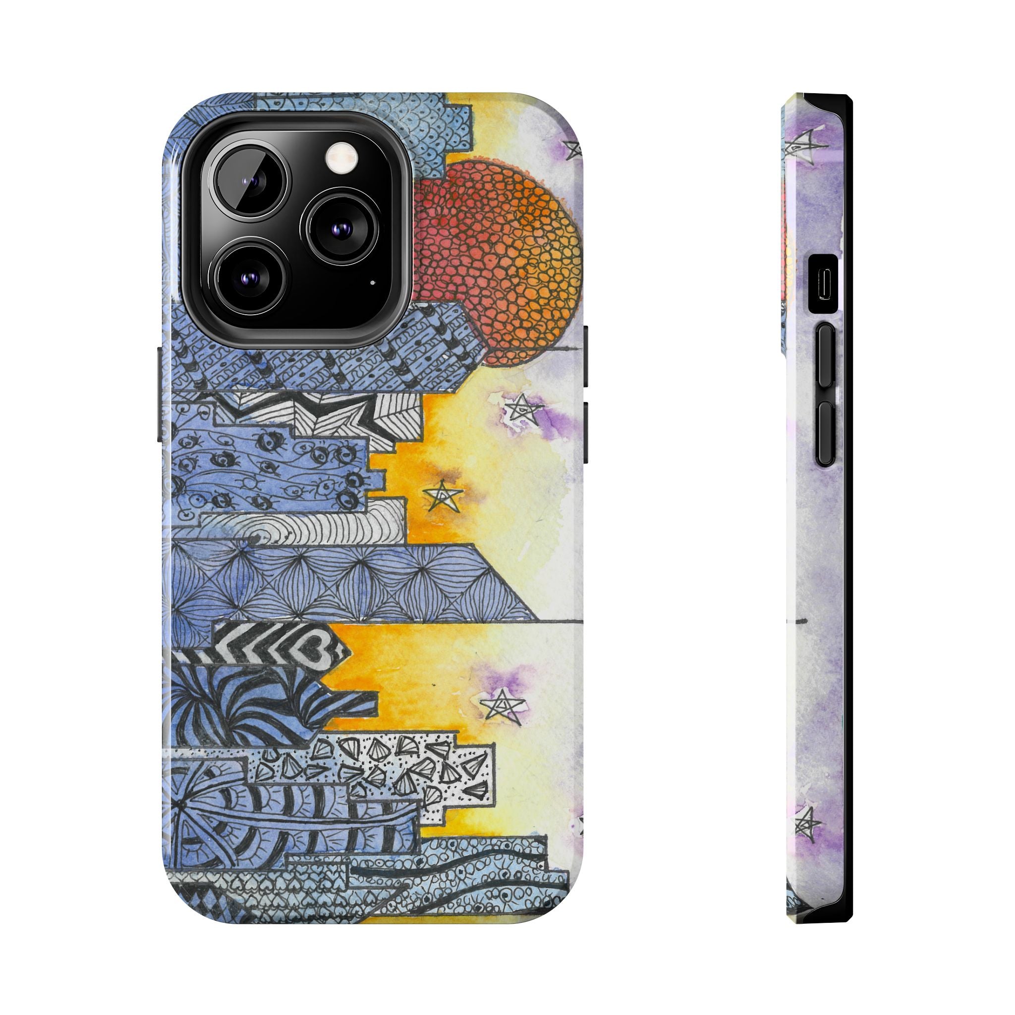 Tough Phone Case - All iPhones and Samsung Galaxys - Exciting Abstract Design #5 In The Shadows