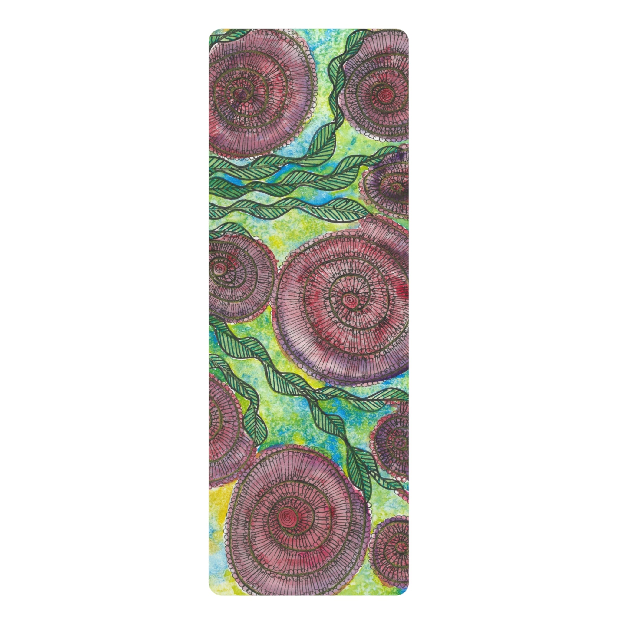 Yoga Mats and Gym Mats. Colourful Abstract Designs. Perfect for Home, Yoga or Gym Class, or a Special Gift #35 Beetroot To Yourself